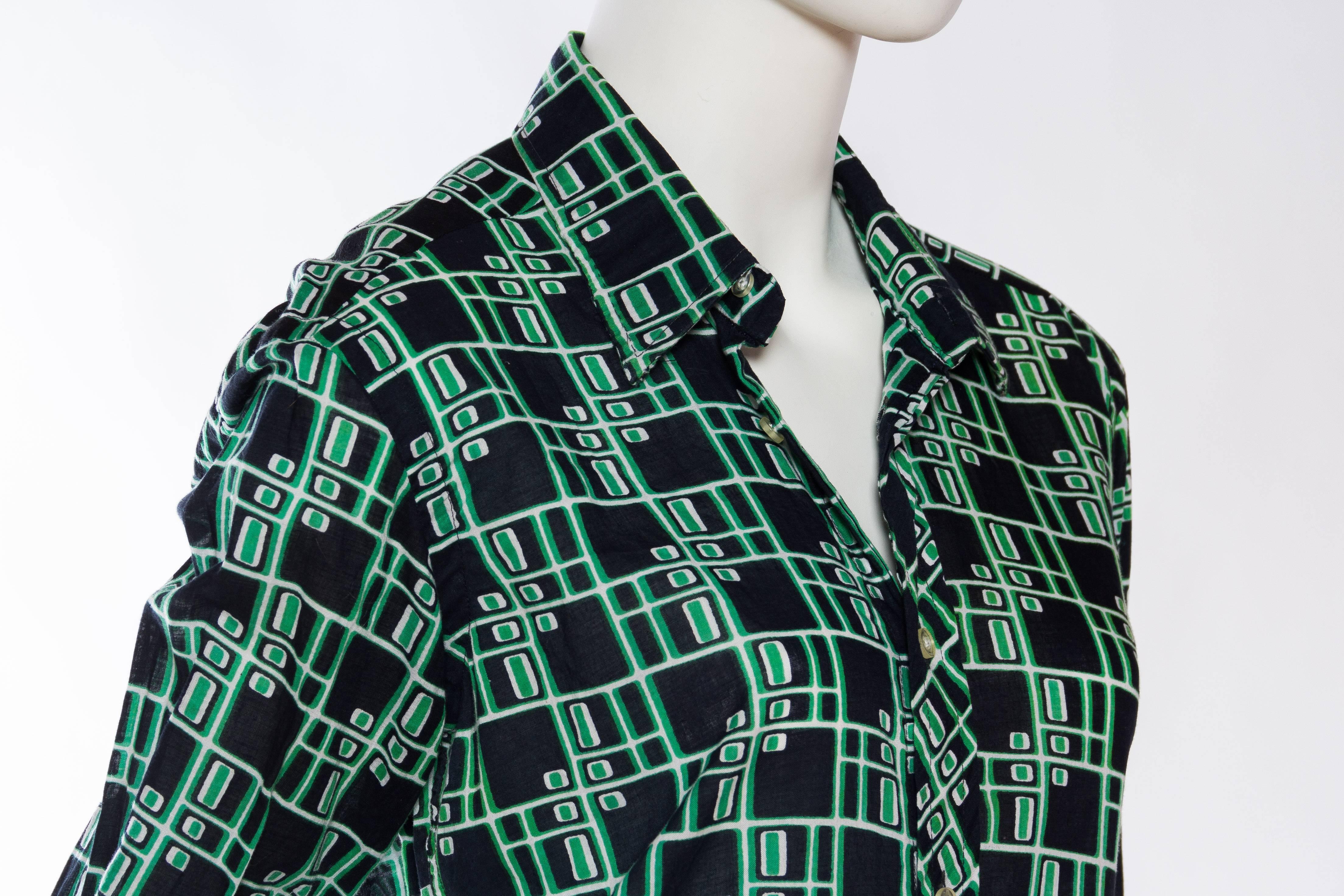 Pierre Cardin Geometric Mod Printed Shirt 2