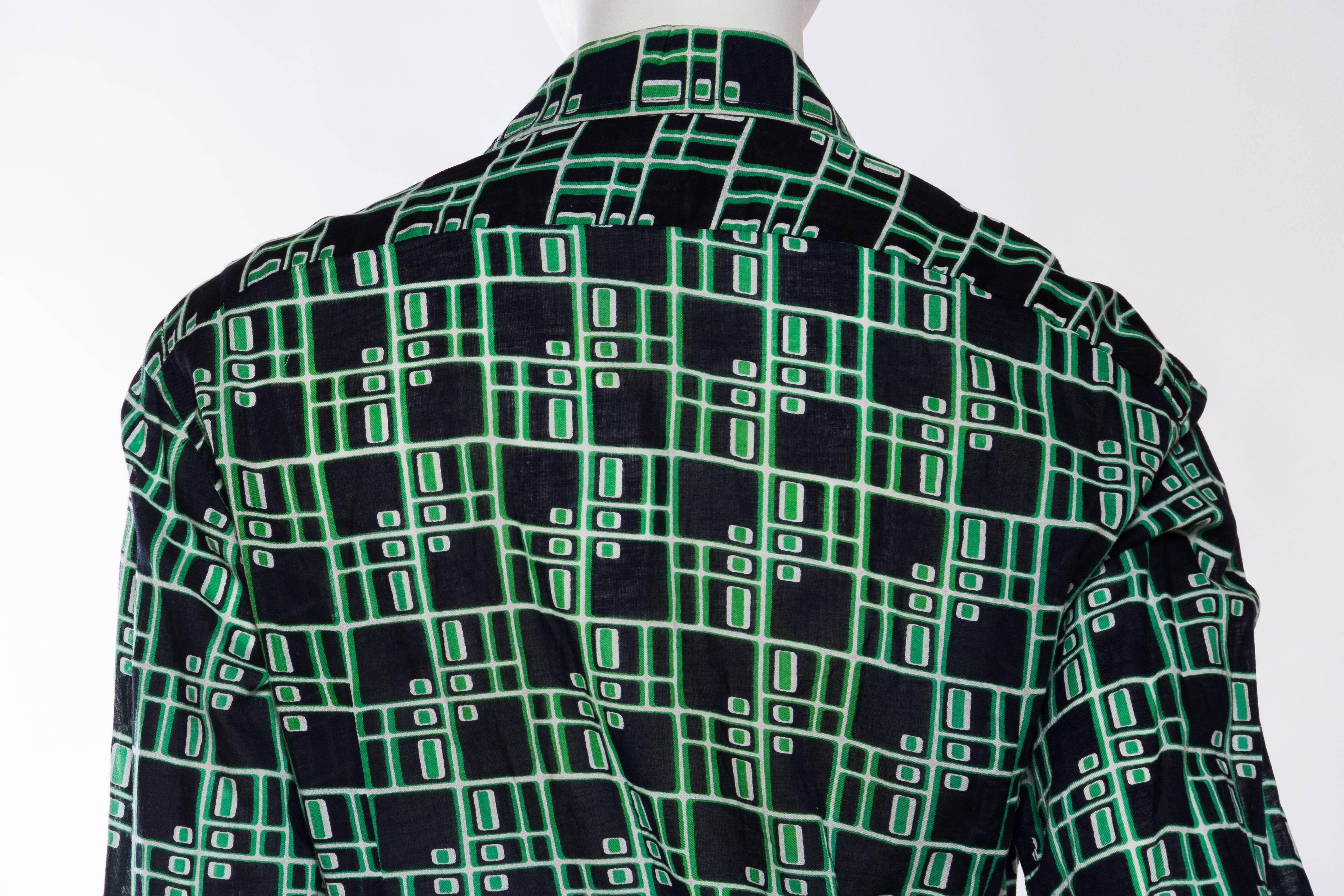 Pierre Cardin Geometric Mod Printed Shirt 3
