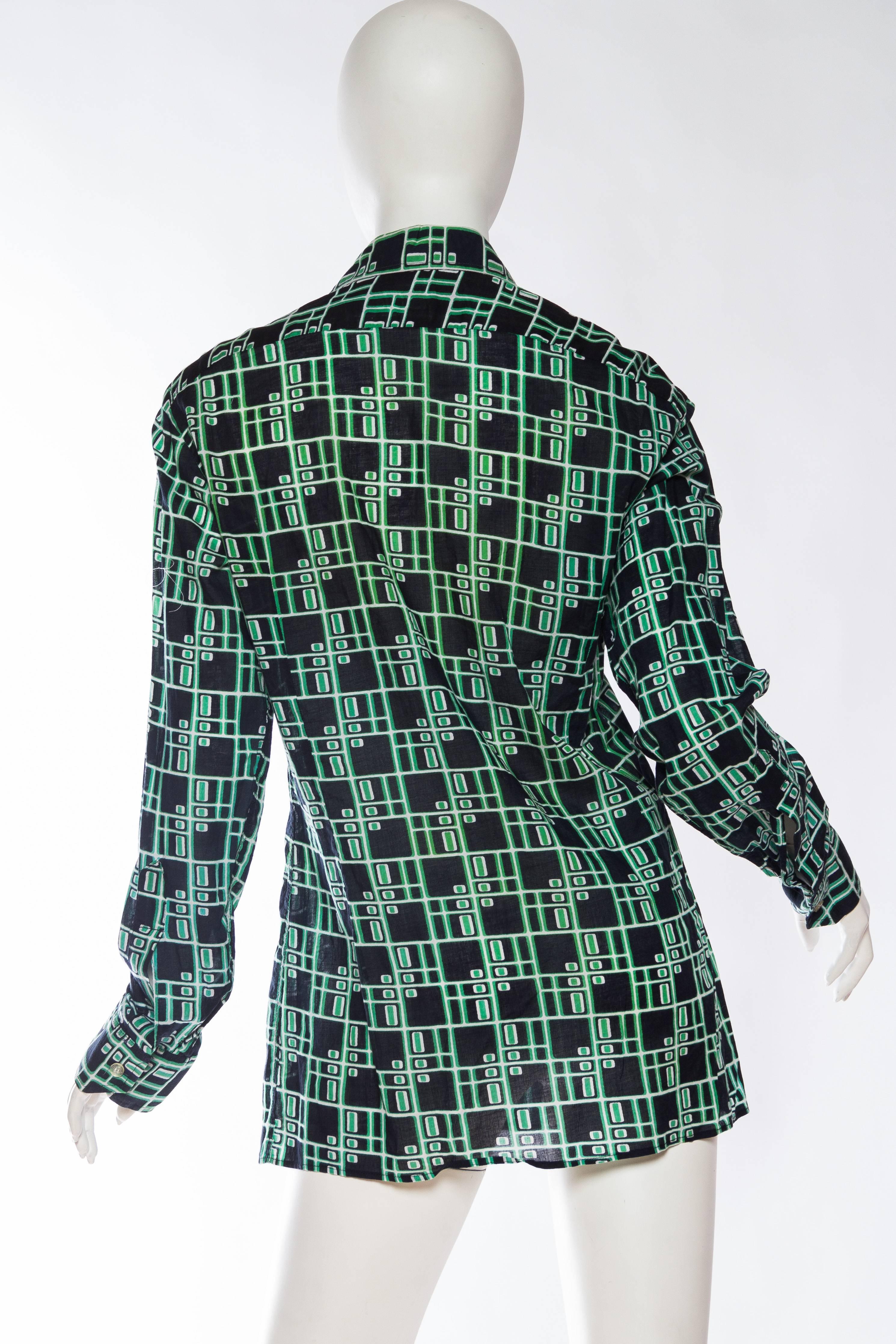 Pierre Cardin Geometric Mod Printed Shirt 1