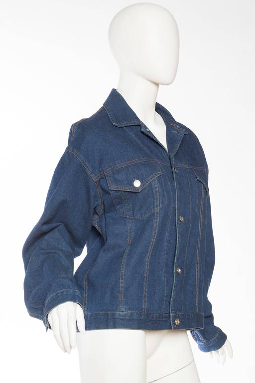 Kansai Yammamoto Mayan Warrior Denim Jacket For Sale at 1stdibs