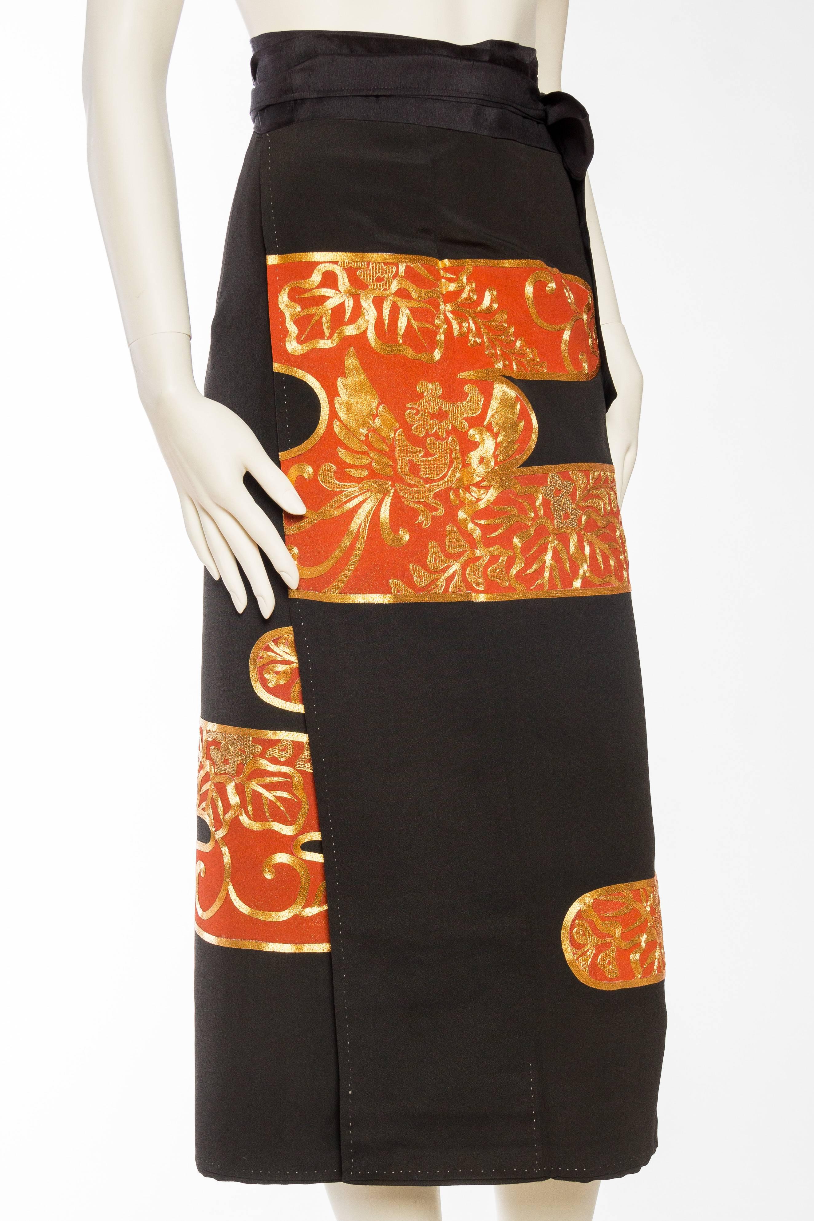 japanese wrap skirt