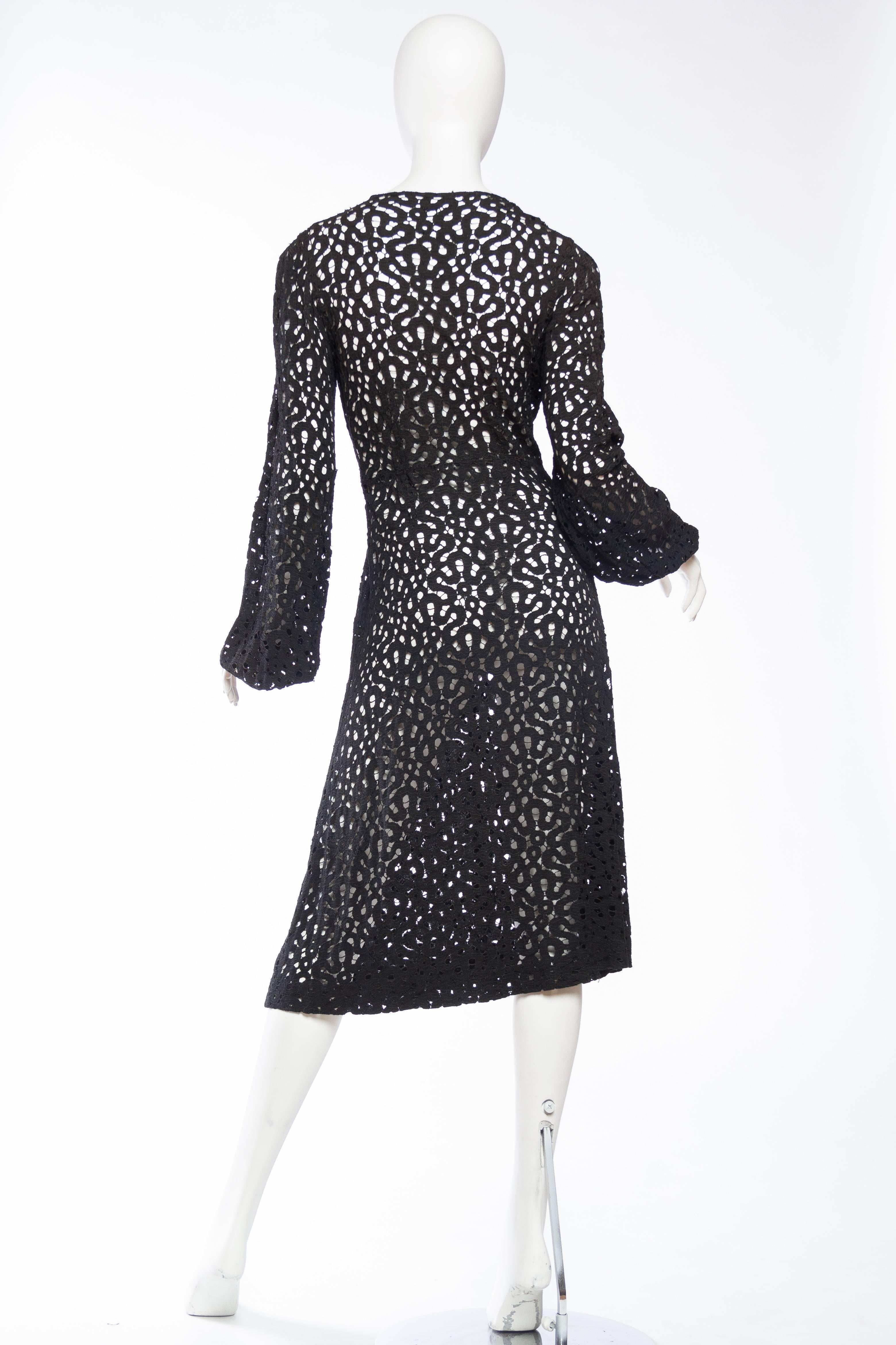 1930s Lace Dress with Art-Deco Details 2