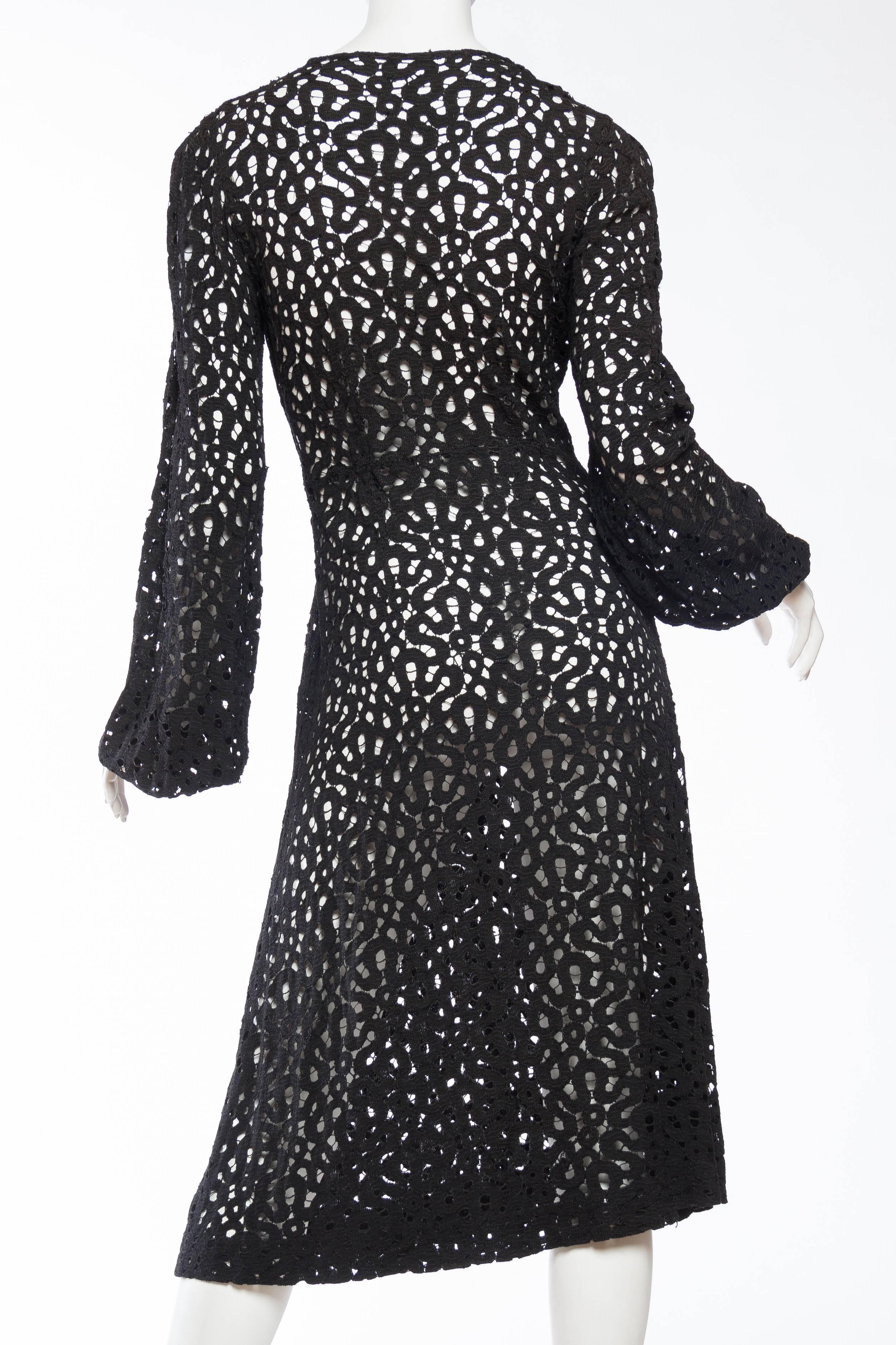 1930s Lace Dress with Art-Deco Details 1