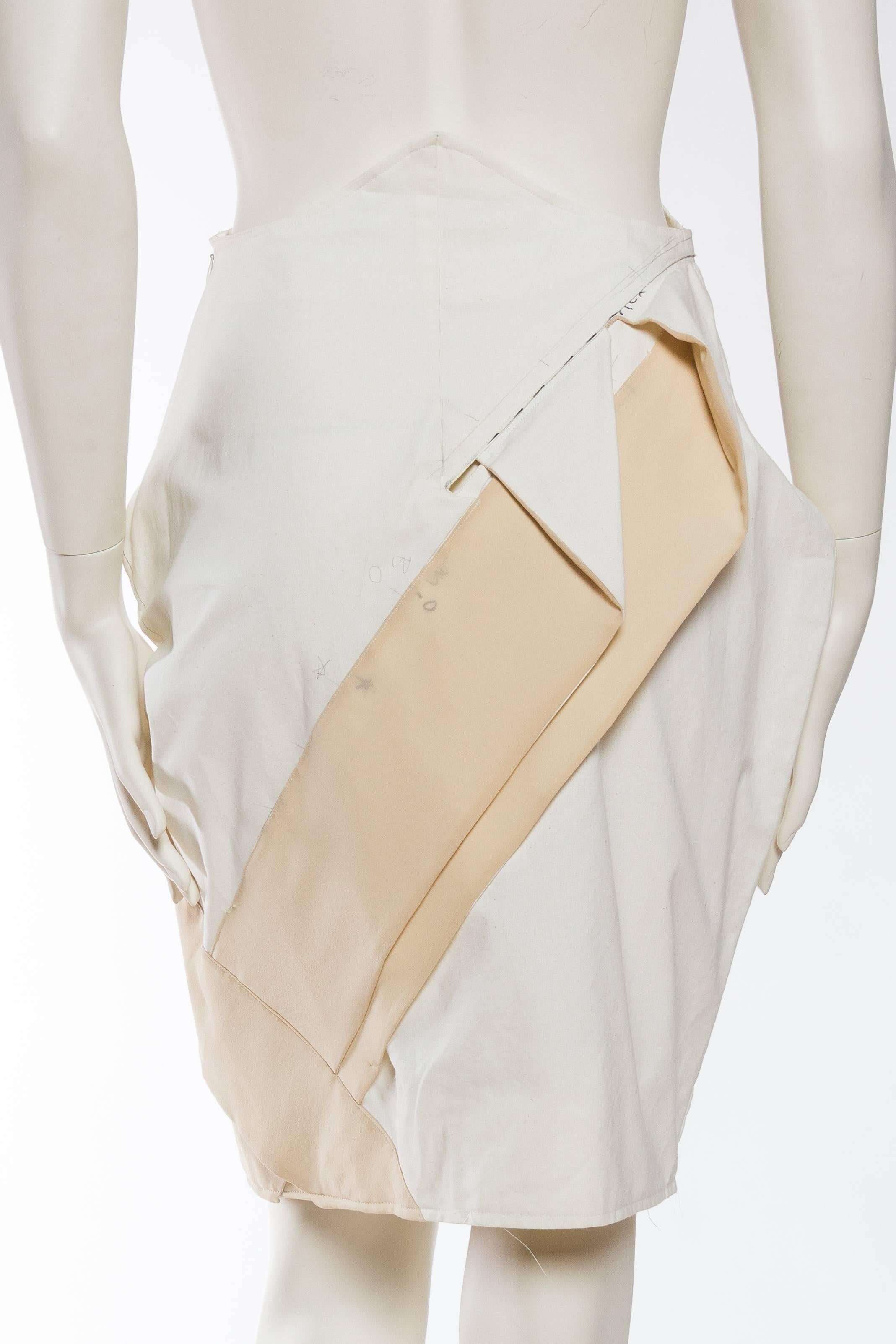 2000S JOHN GALLIANO Working Muslin Sample Skirt From Galliano's Archive For Sale 2