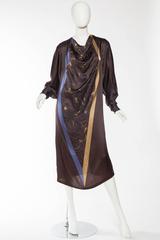 1980s Gianni Versace Satin Tunic Dress