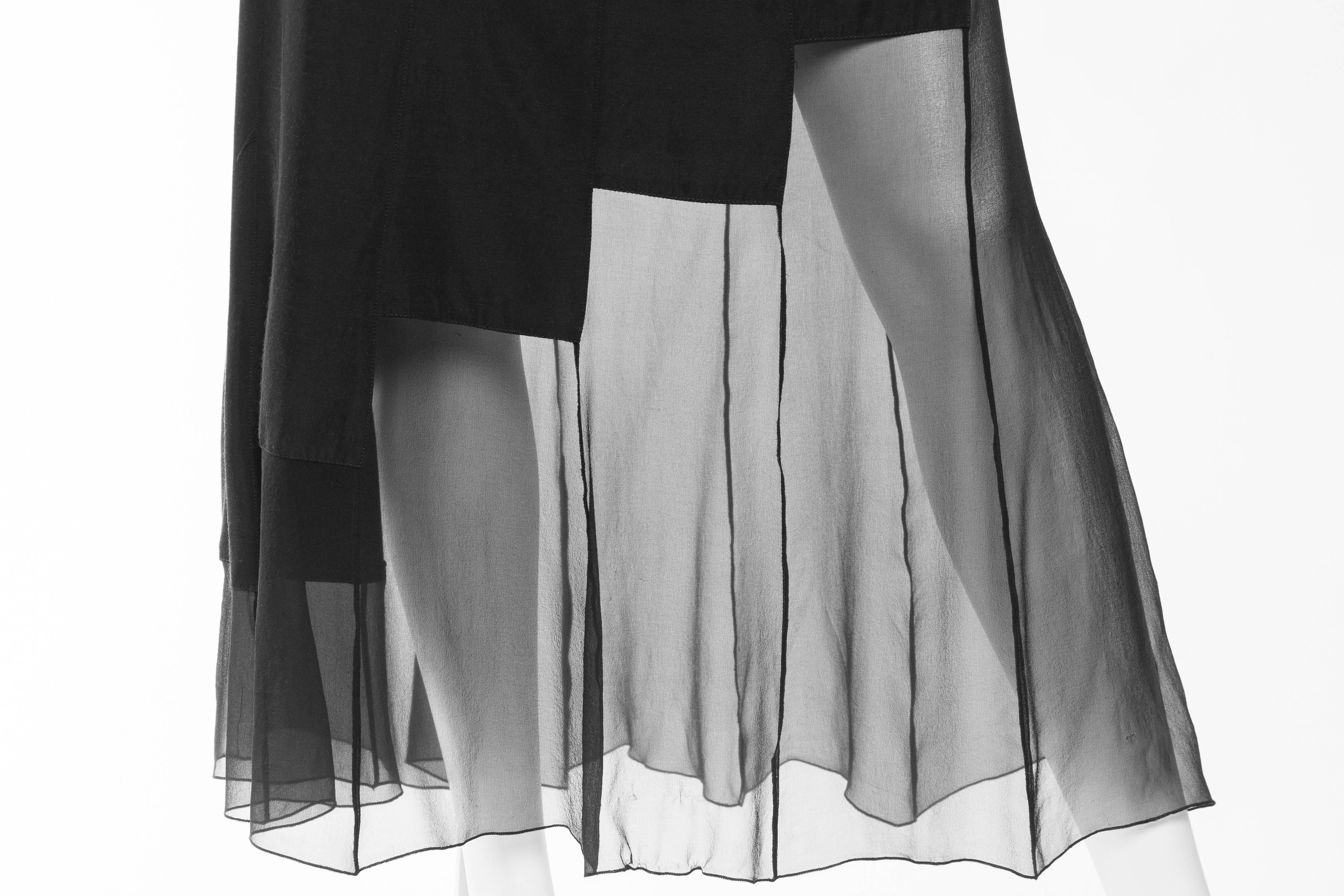 1980s Karl Lagerfeld Sheer Memphis Deco Skirt 3