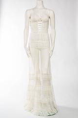 Rebuilt Victorian Net & Lace Tea Gown