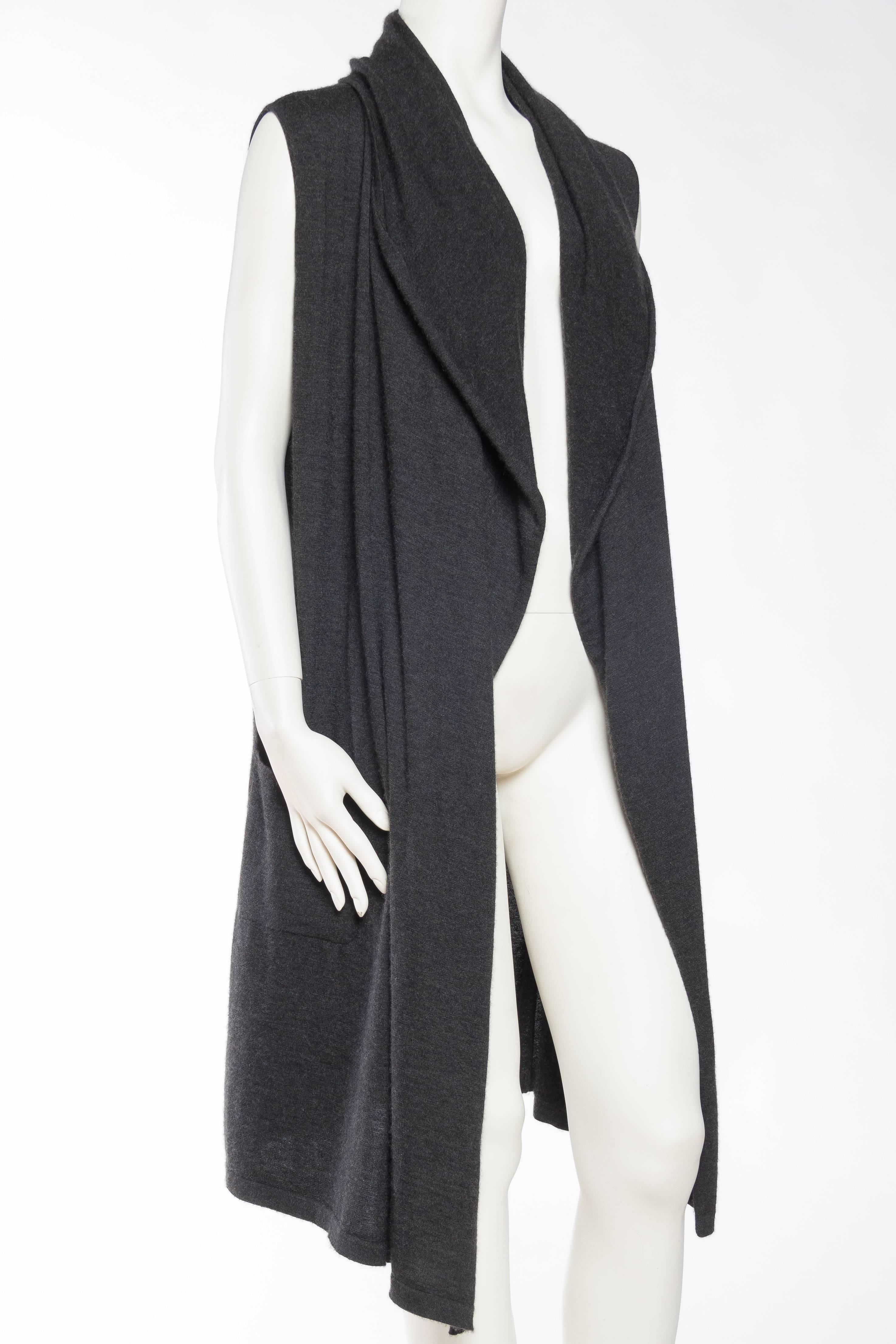 Chanel Cashmere Wrap Vest In Excellent Condition In New York, NY