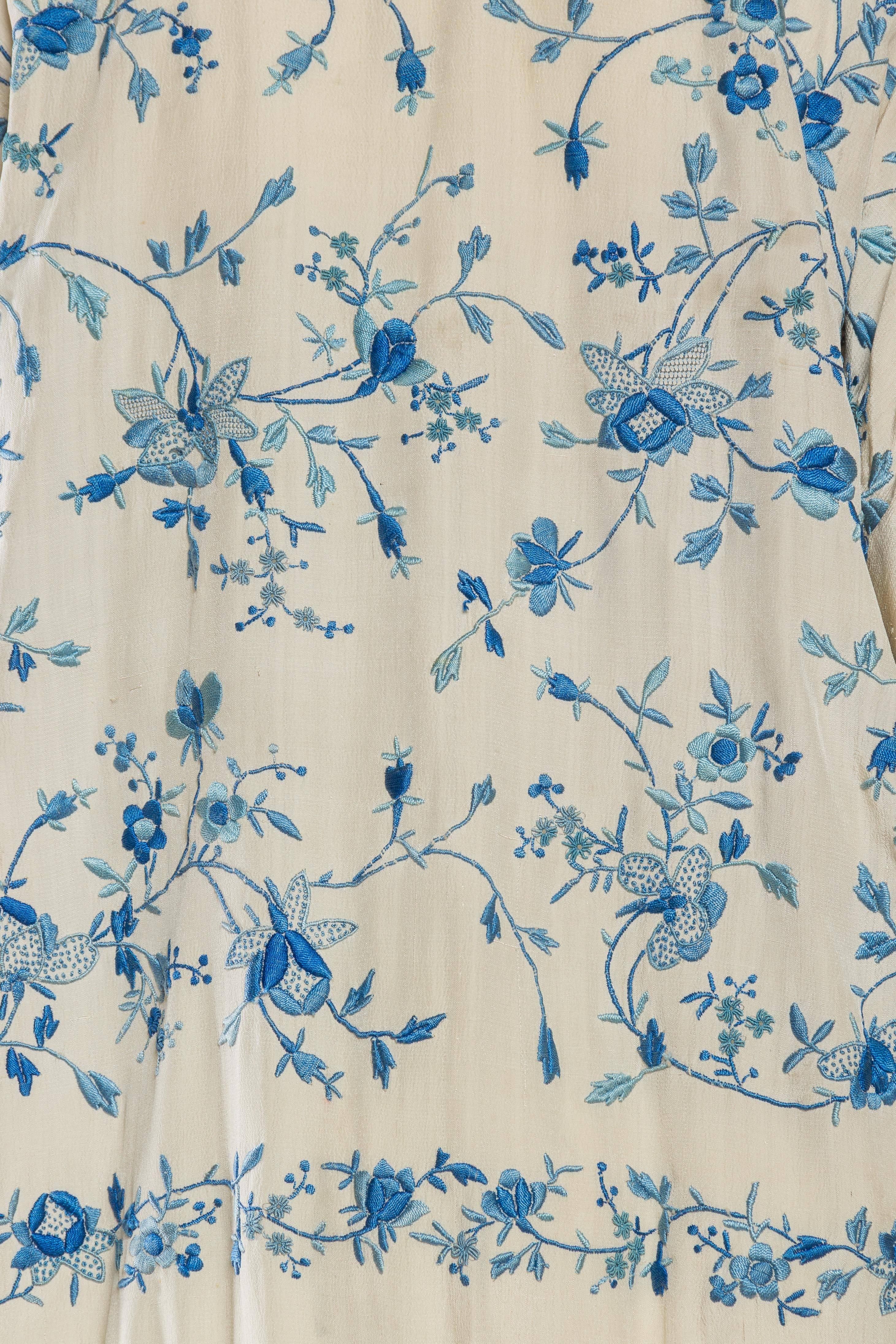 Fringed Kimono Jacket Made from a Hand Embroidered Chinese Shawl 4