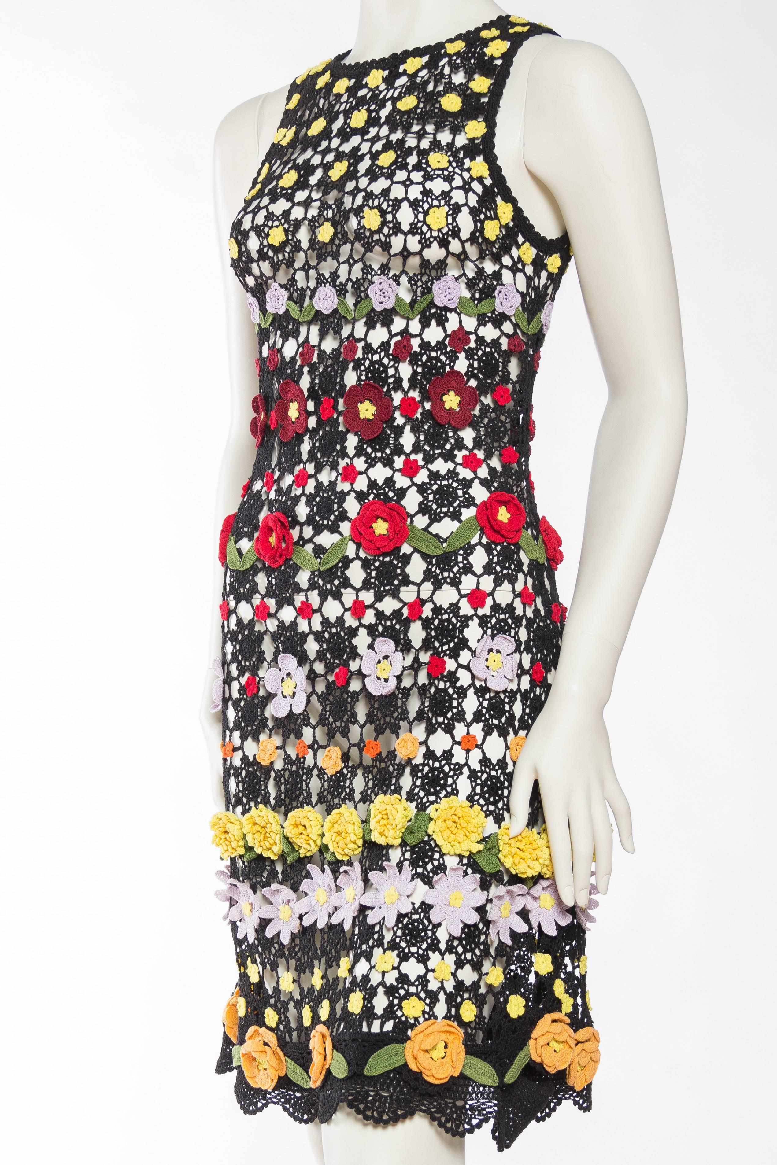 Women's Super Cute Floral Crochet Dress