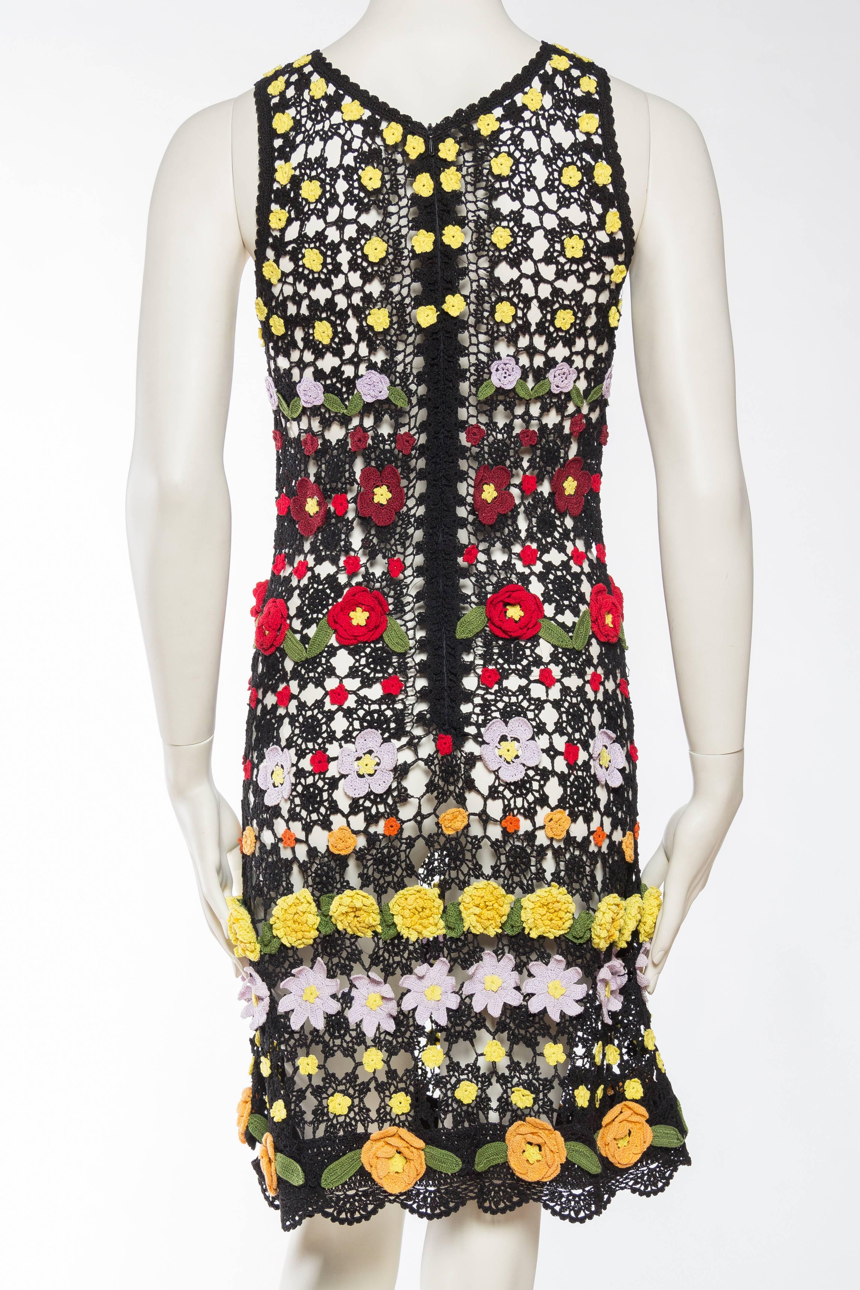 Super Cute Floral Crochet Dress 1
