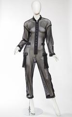 Issey Miyake Sheer Net Jumpsuit