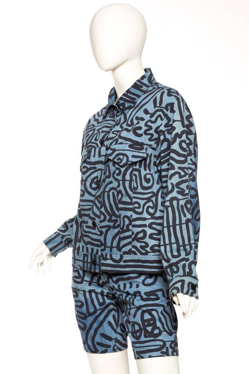 Stephen Sprouse Keith Harring One Off Runway Sample For Sale at 1stDibs