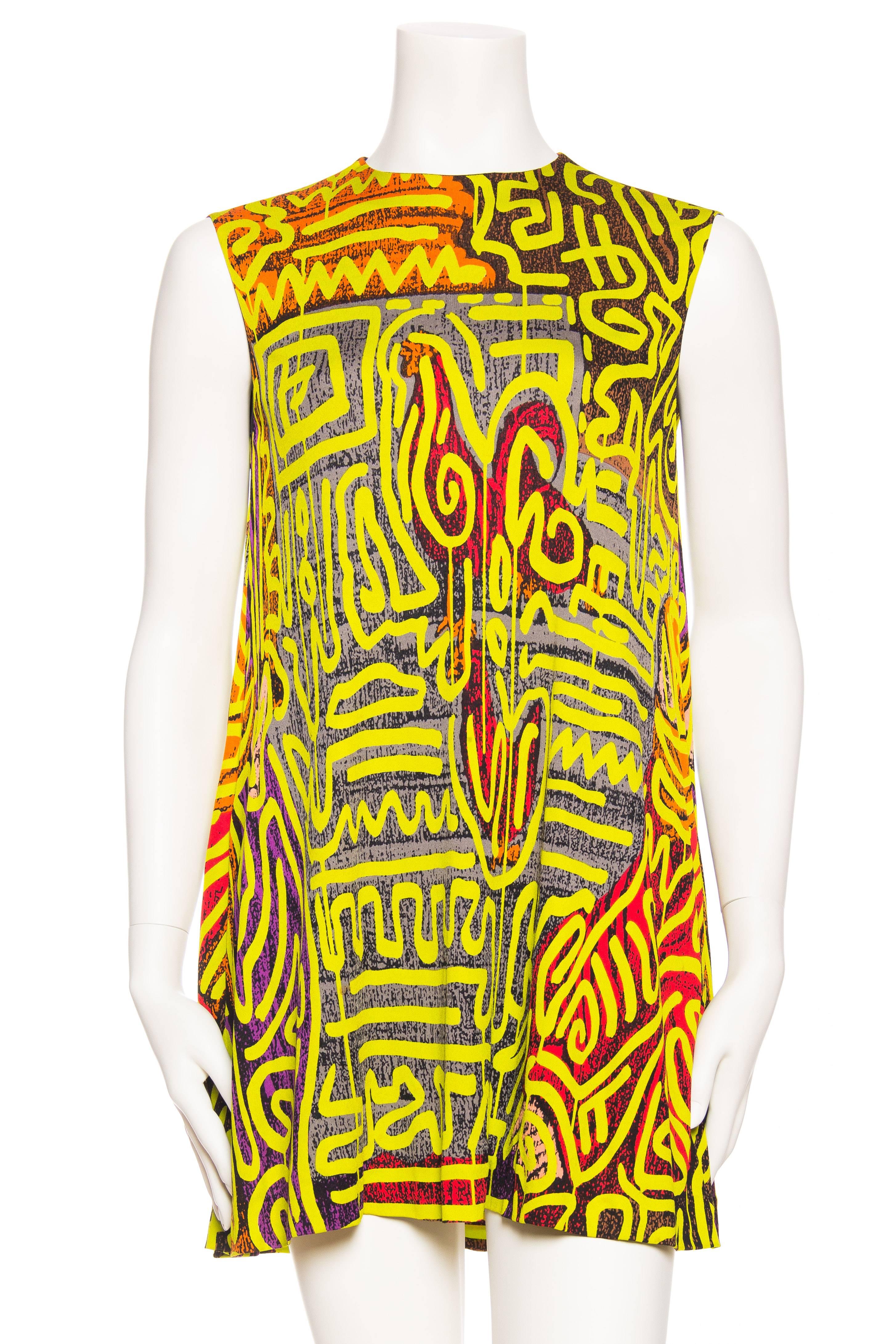 Stephen Sprouse  Haring Cock Dress "His (Stephen Sprouse) paintings went hand in hand with his fashion designs.  Everything was intertwined and he could take it anywhere he wanted to.  It was a totality of vision." - Debbie Harry from The