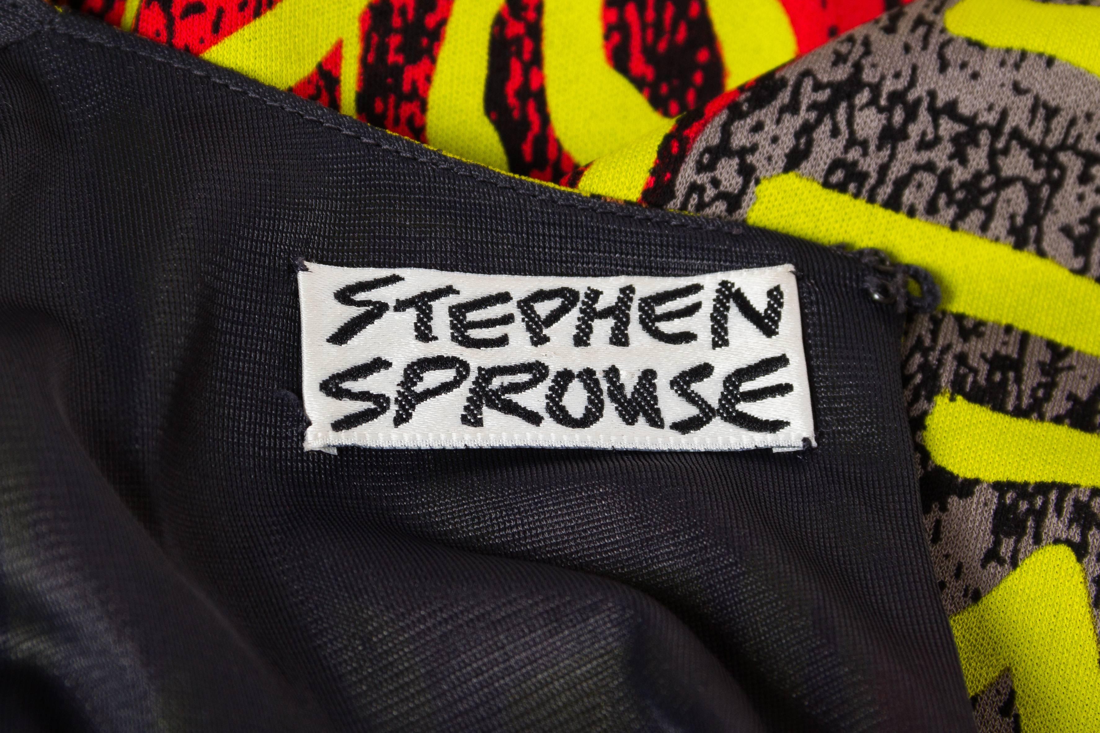 Stephen Sprouse Haring Cock Dress 3