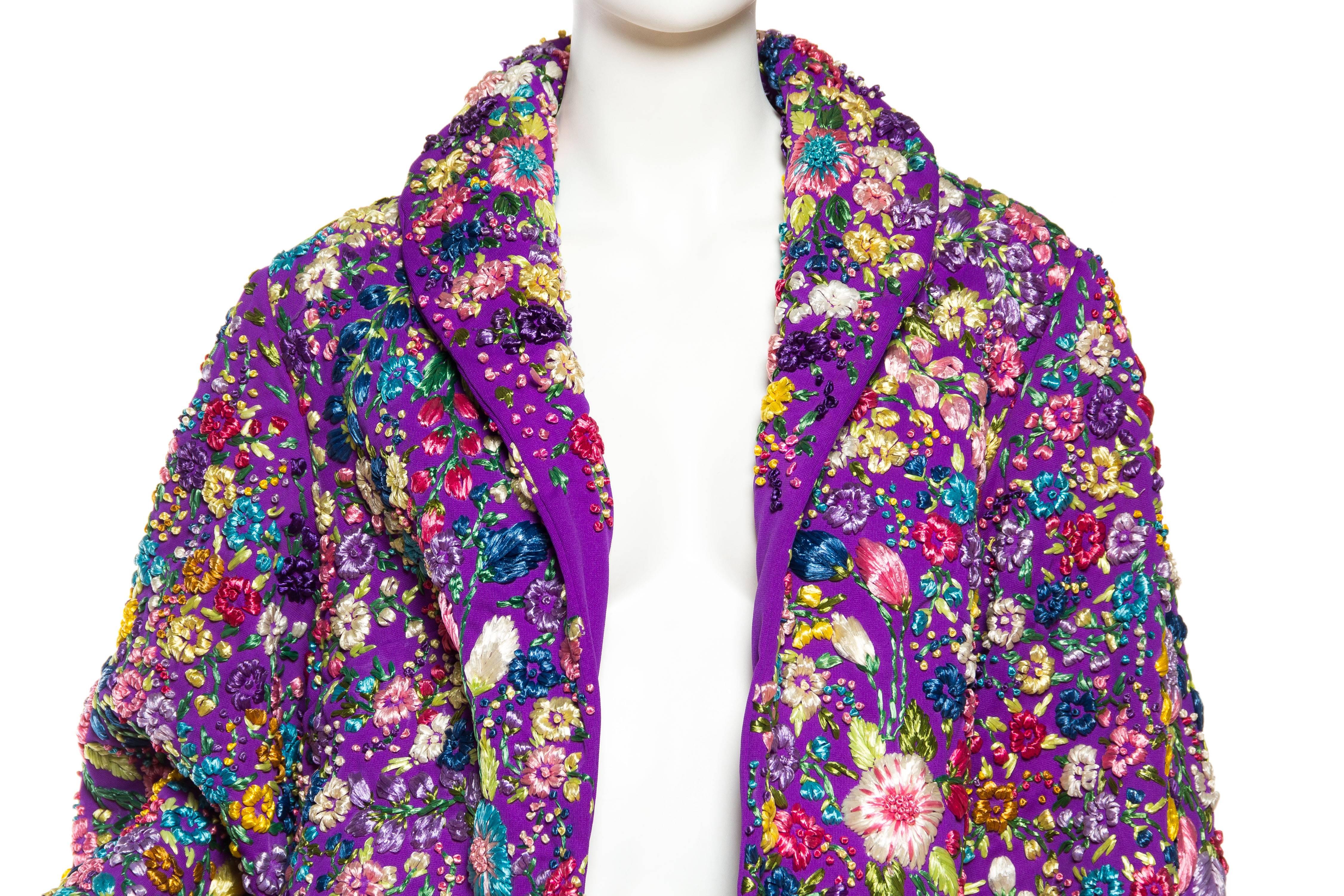 Phenomenal Fully Embroidered Gucci Like Floral Coat 1