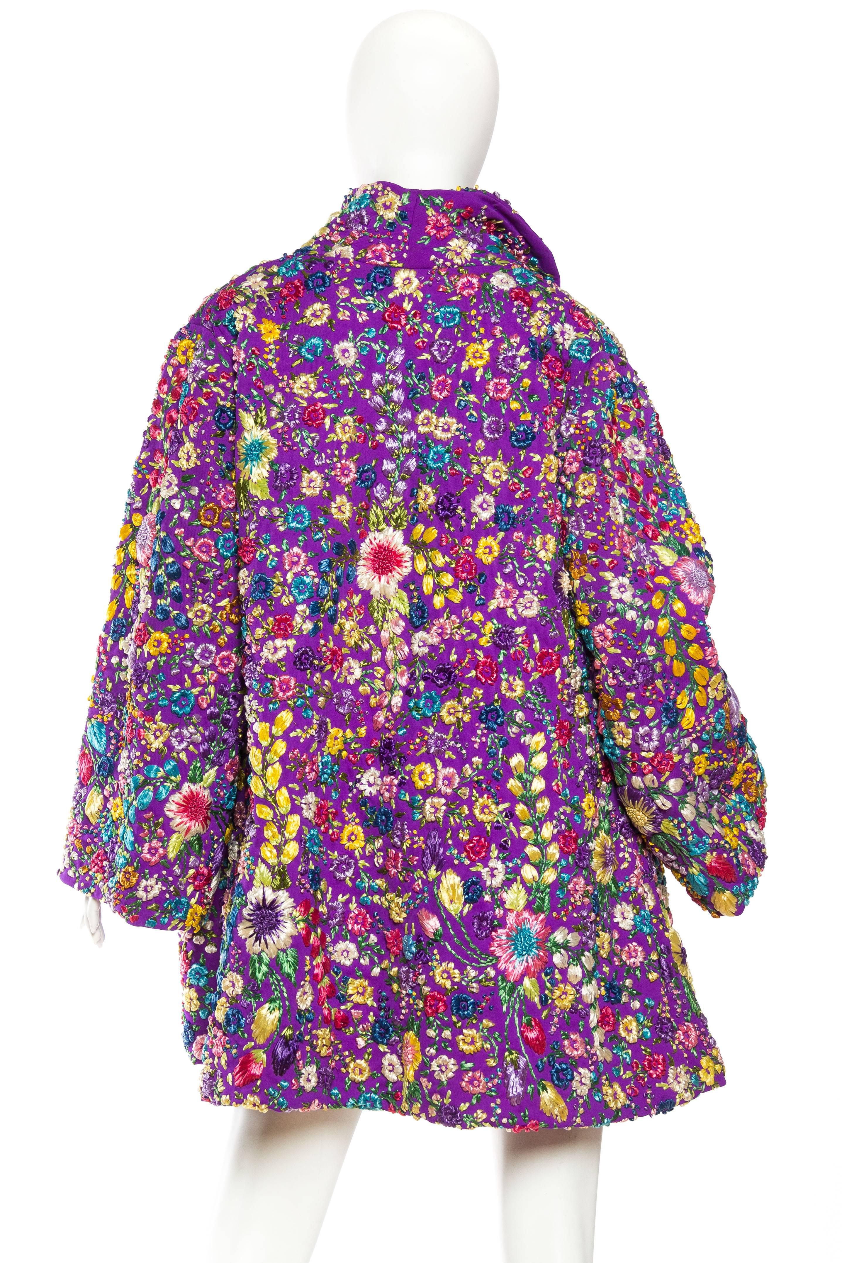 Women's Phenomenal Fully Embroidered Gucci Like Floral Coat
