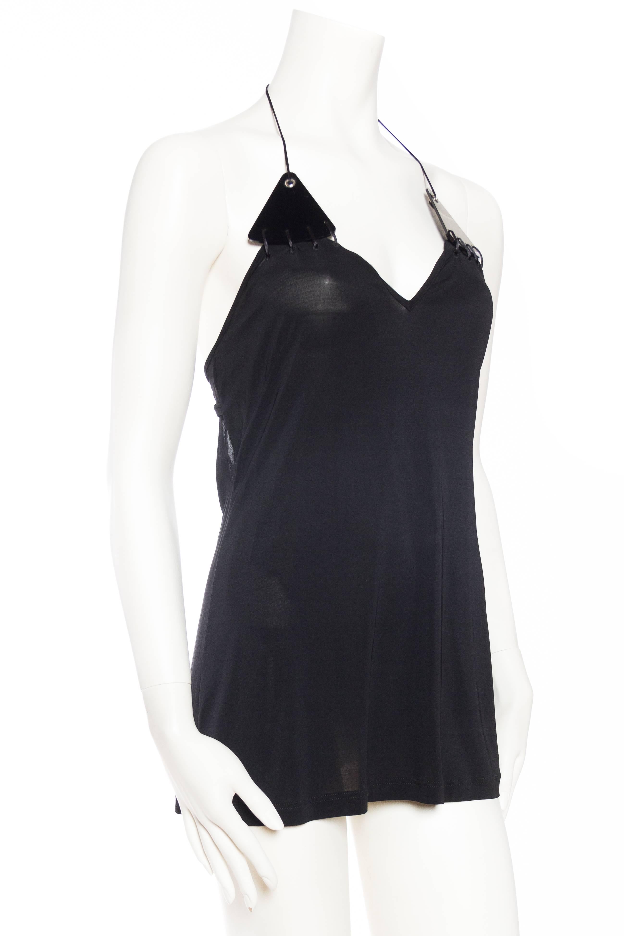 Paco Rabanne Backless Micro Mini Halter Dress In Excellent Condition In New York, NY