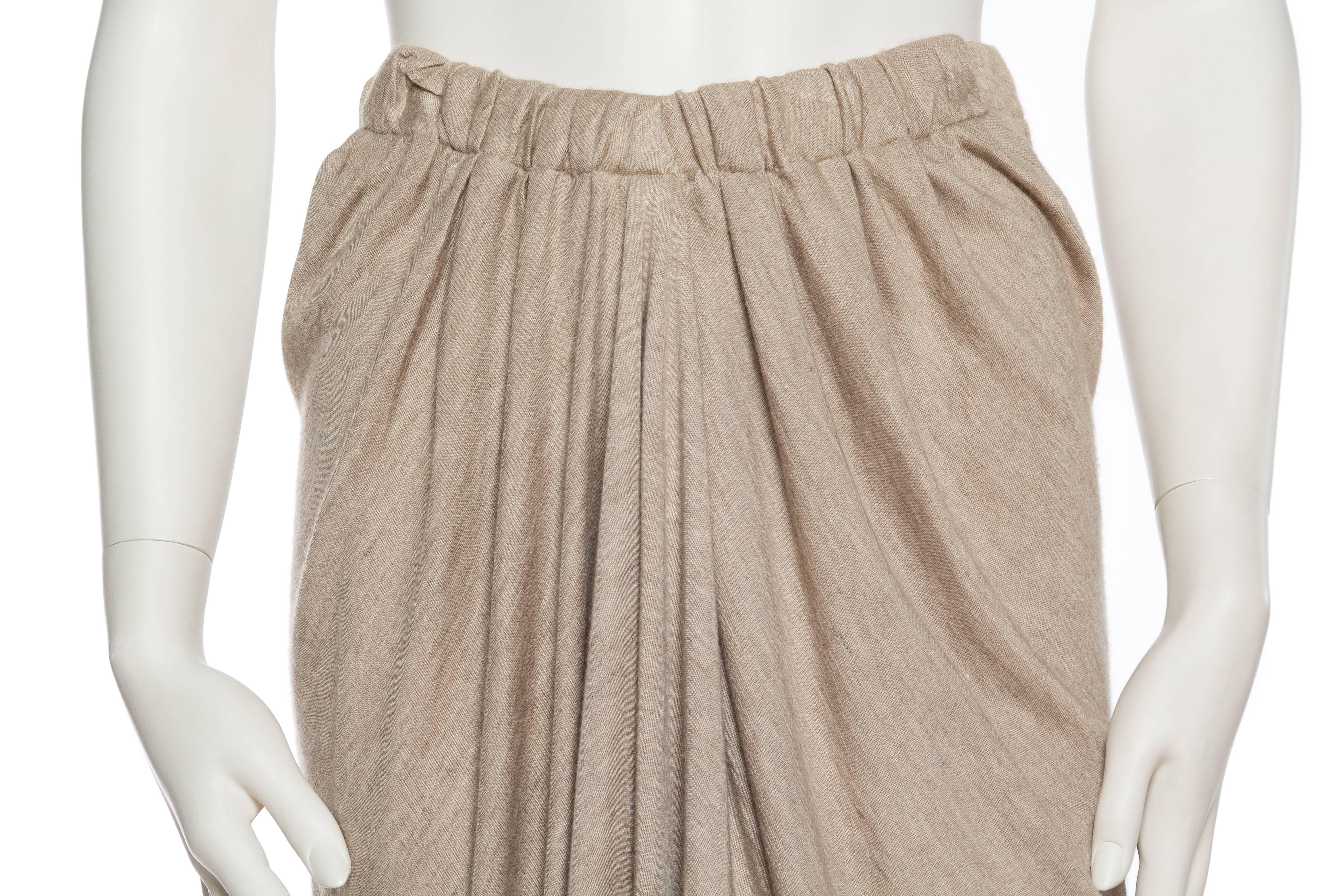Donna Karan Draped Cashmere Skirt 2
