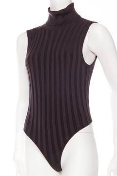 Silk Funnel Neck Bodysuit