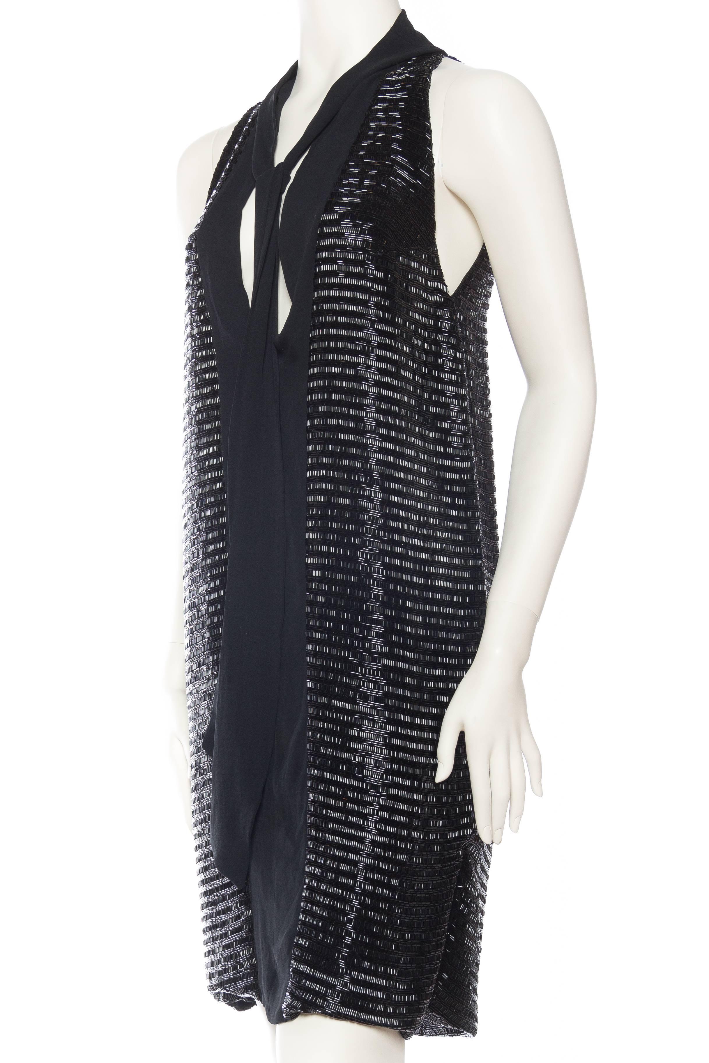 Women's Fully Beaded Giorgio Armani Silk Tunic Dress