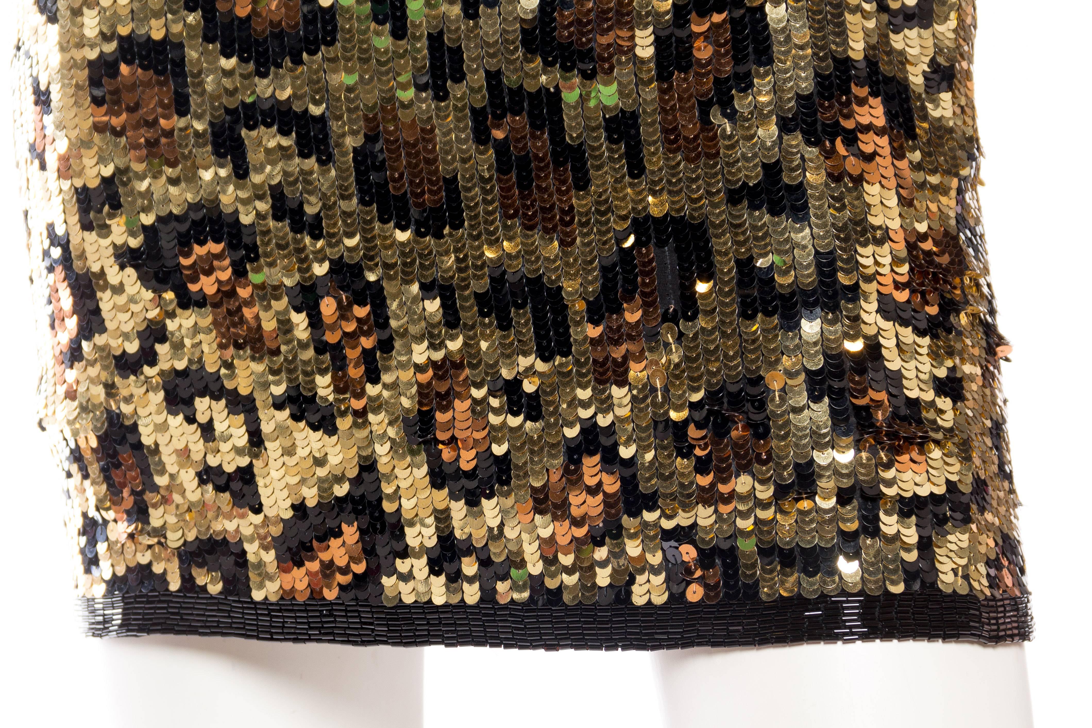 Shimmering Leopard Sequin Dress 3