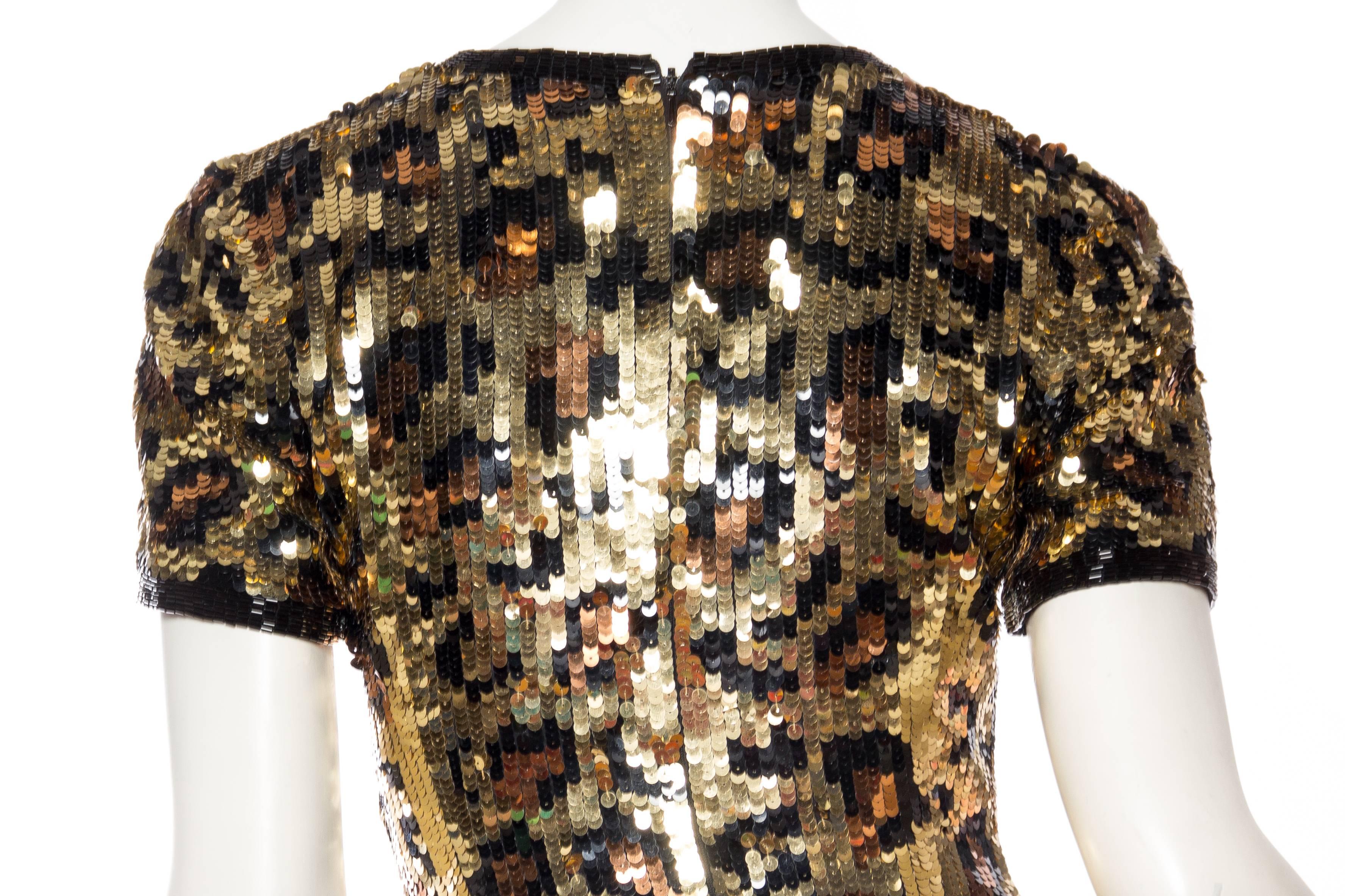 Shimmering Leopard Sequin Dress 1
