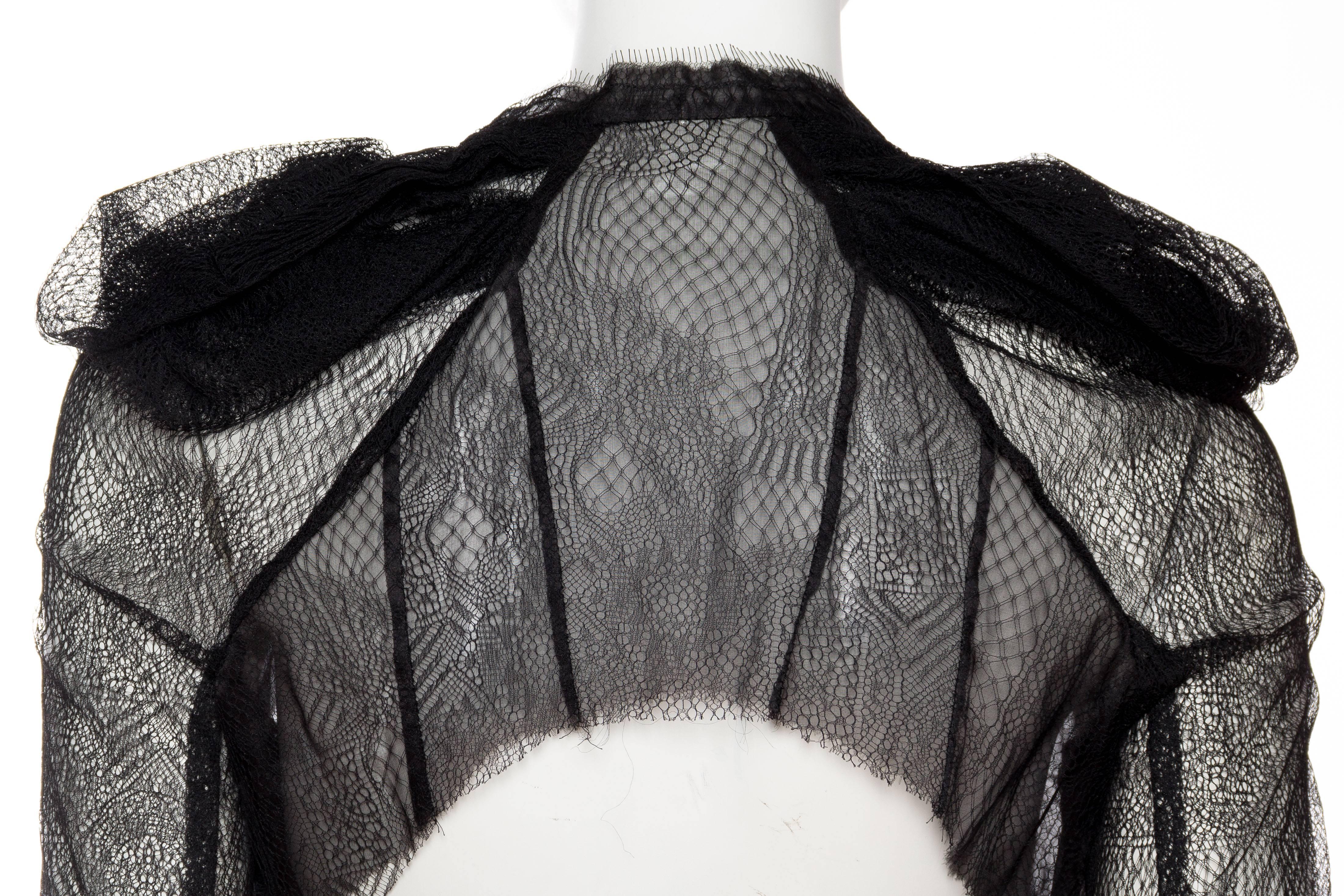 Women's Silk and Lace Deconstructed Bolero Shrug by Sharon Wauchob