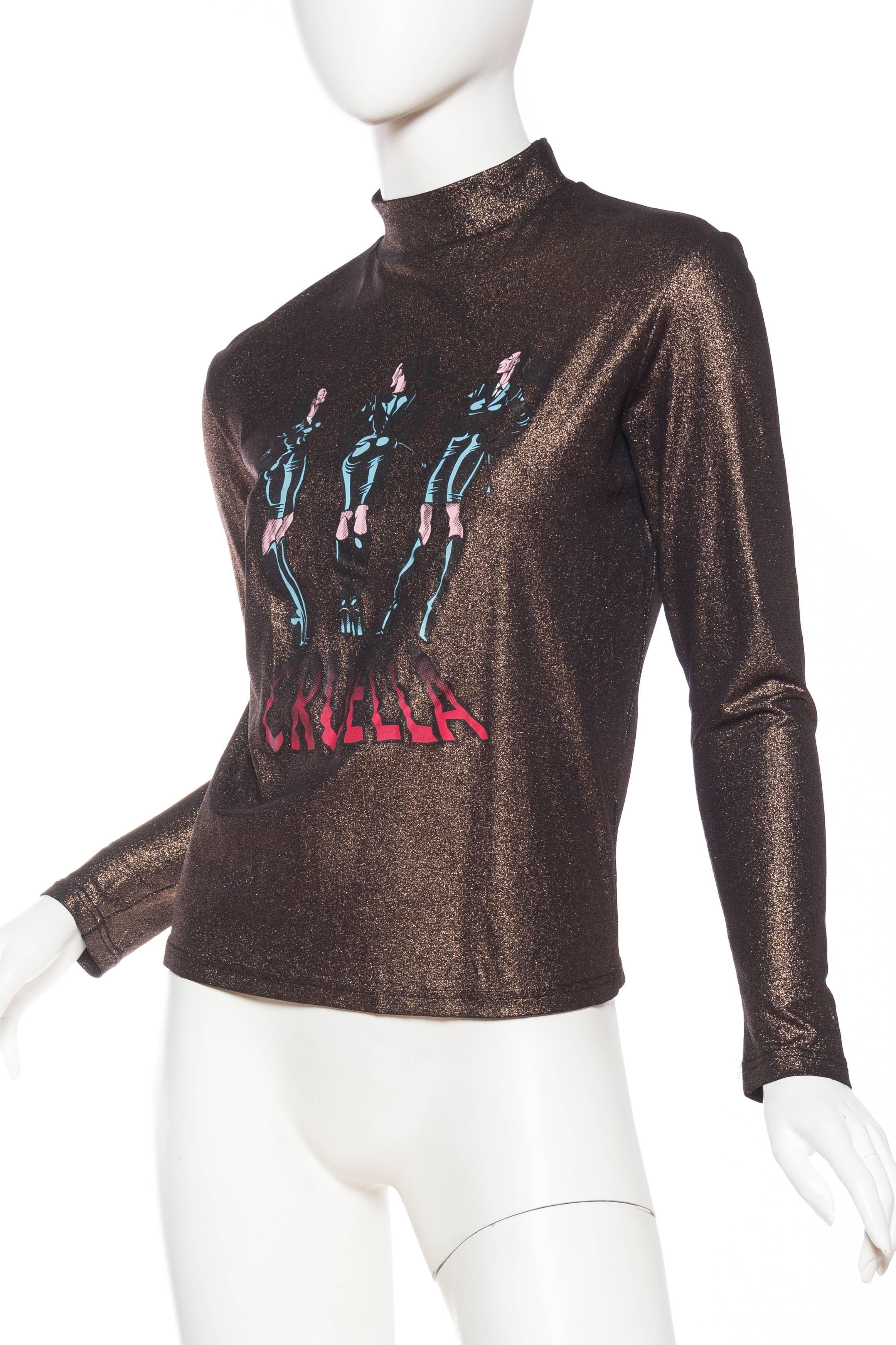 1990 JEAN PAUL GAULTIER Nylon, Elasthan Gold 
