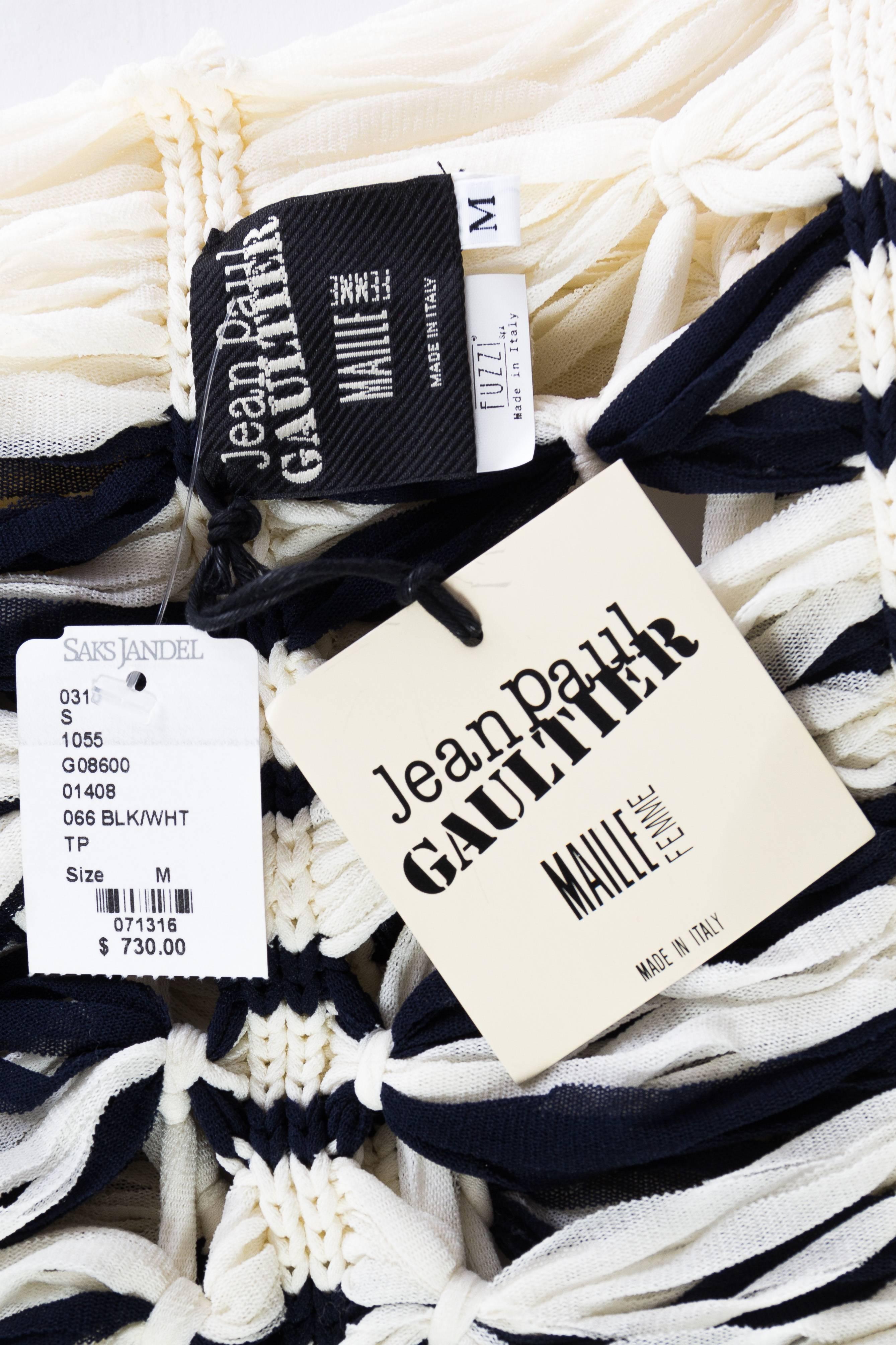 Jean Paul Gaultier Sailor Knit Top NWT 4