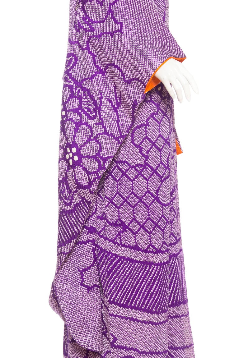 Hand Dyed Japanese Shibori Kimono at 1stDibs