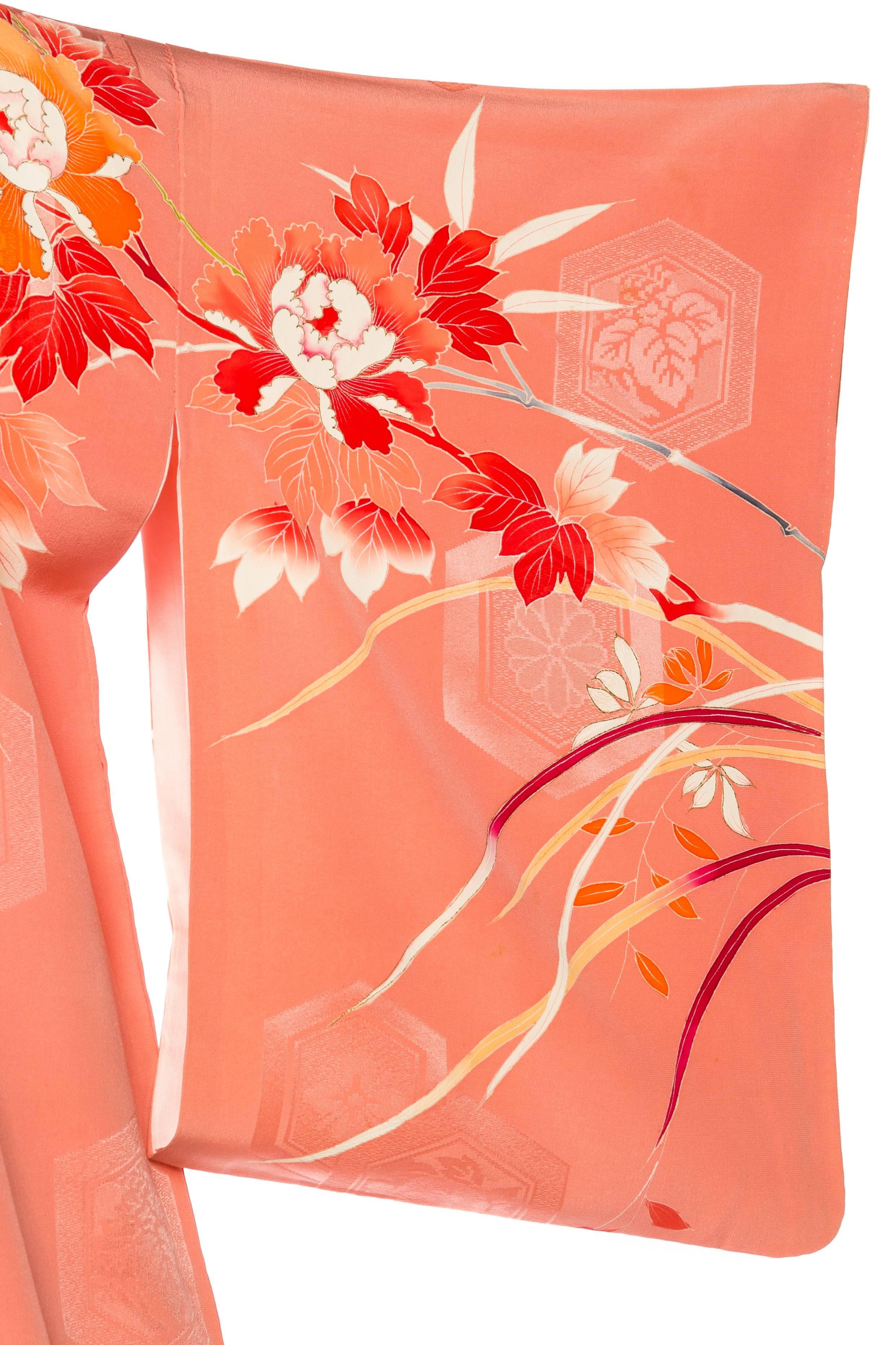 Hand Painted Antique Silk Kimono 5