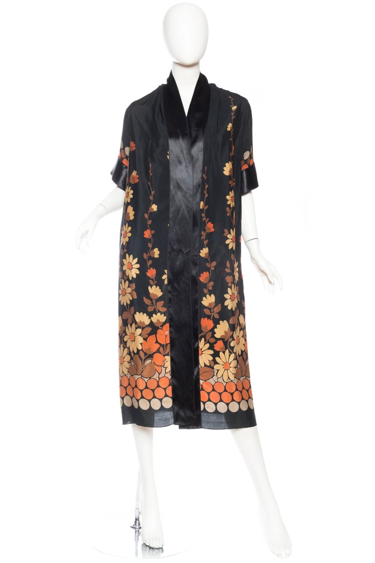 1920s Art Deco Floral Kimono at 1stDibs