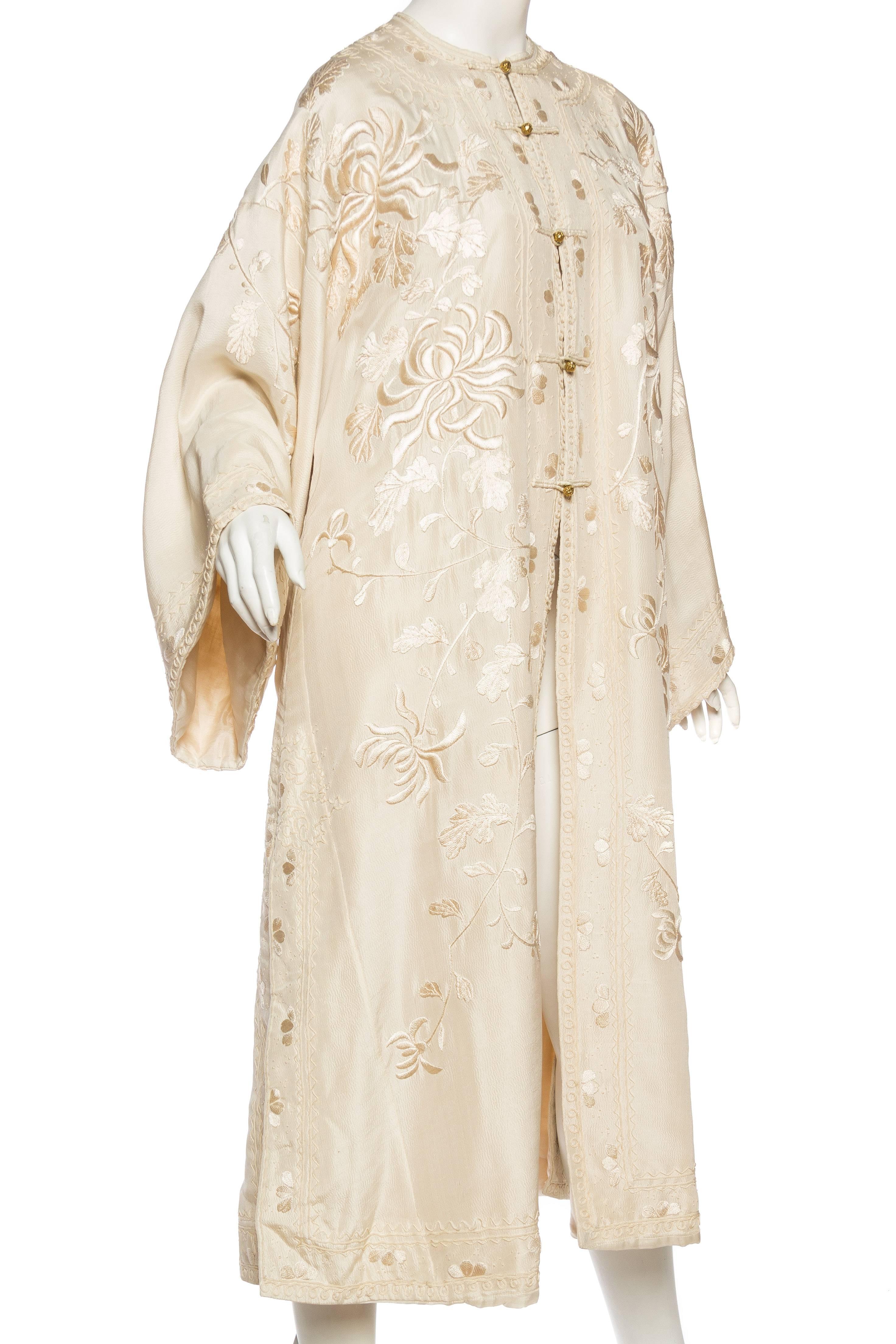 Women's Antique Edwardian Hand Embroidered Chinese Jacket