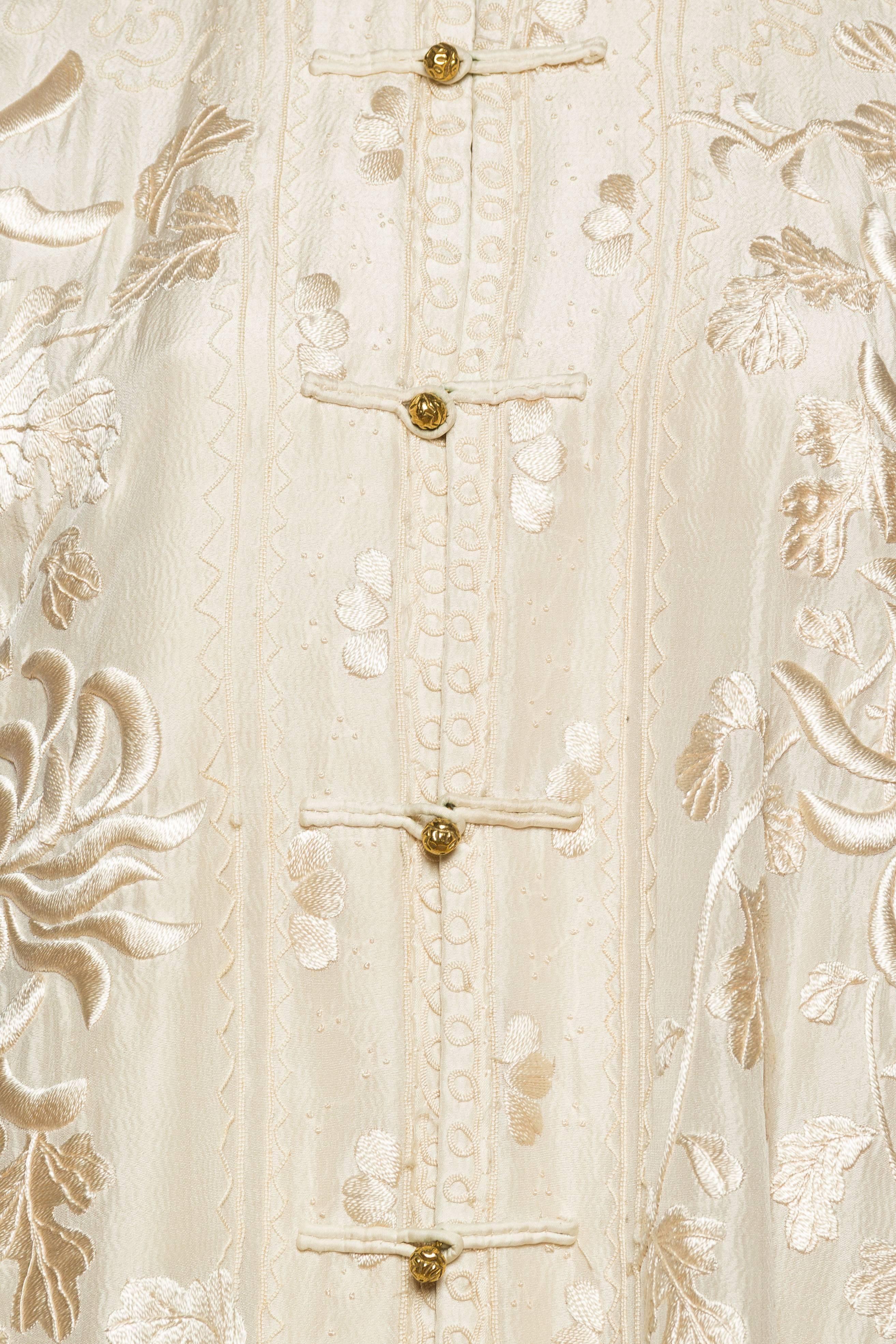 Antique Edwardian Hand Embroidered Chinese Jacket 5