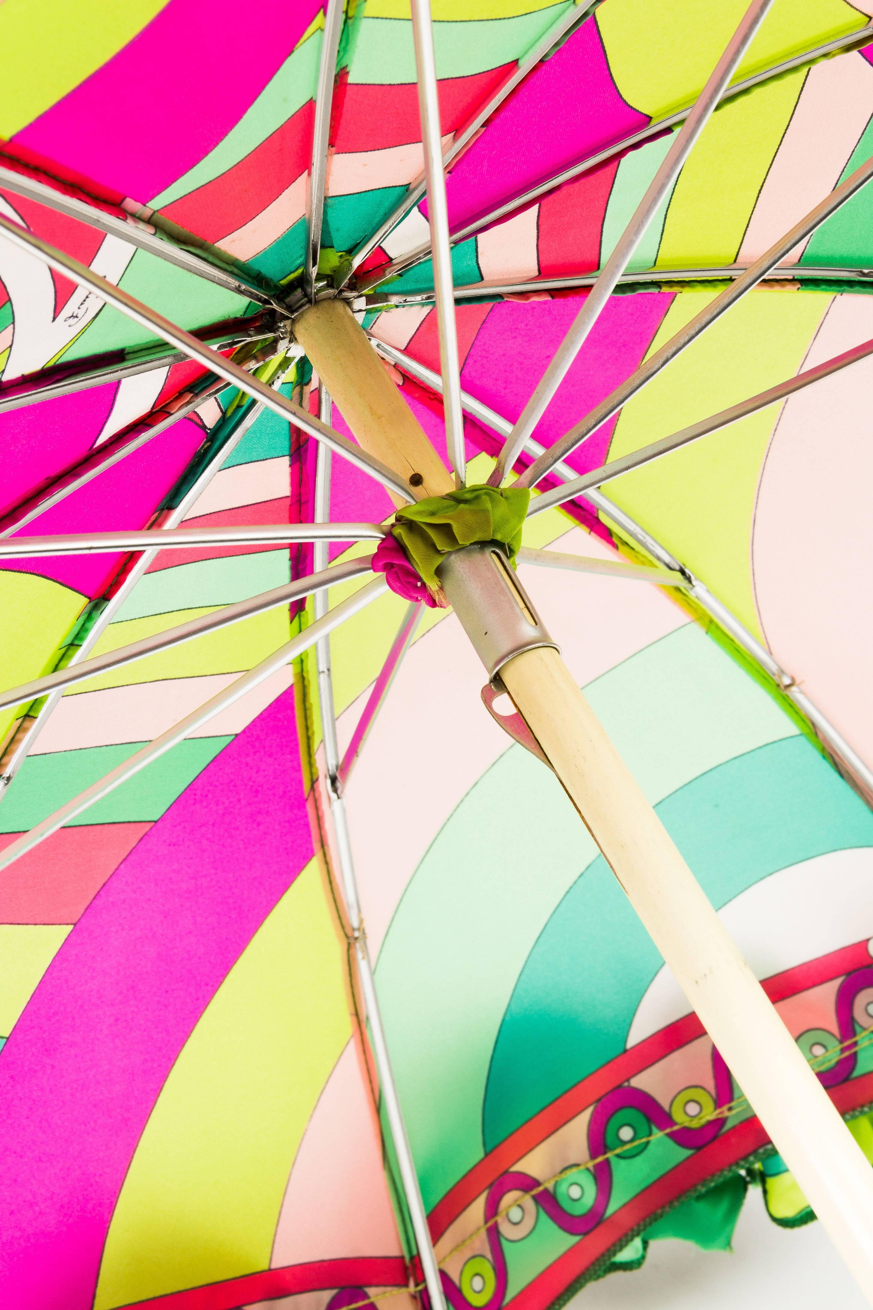 1960s Emilio Pucci Parasol Umbrella In Good Condition In New York, NY