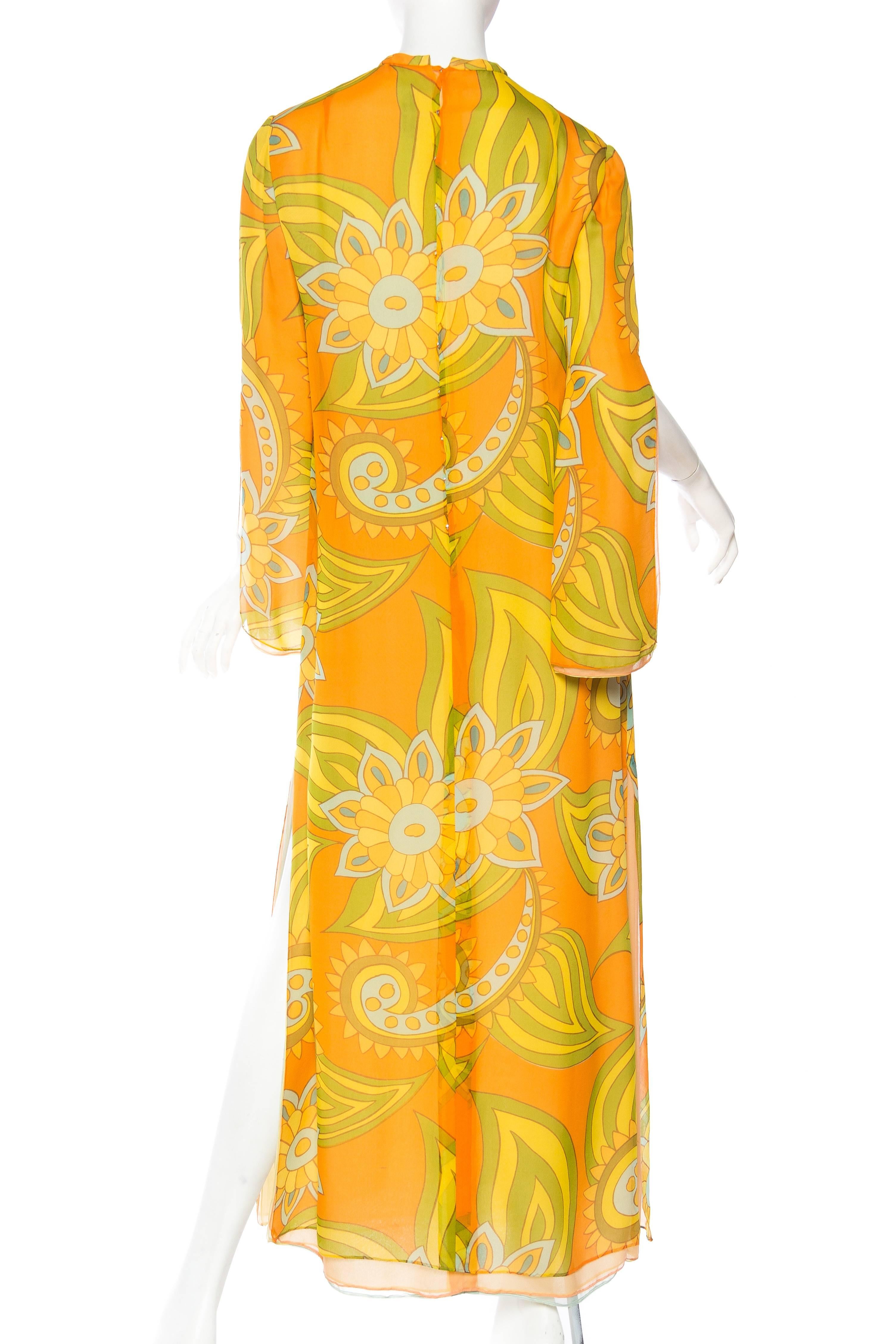 1960s Malcolm Starr Chiffon Dress 1