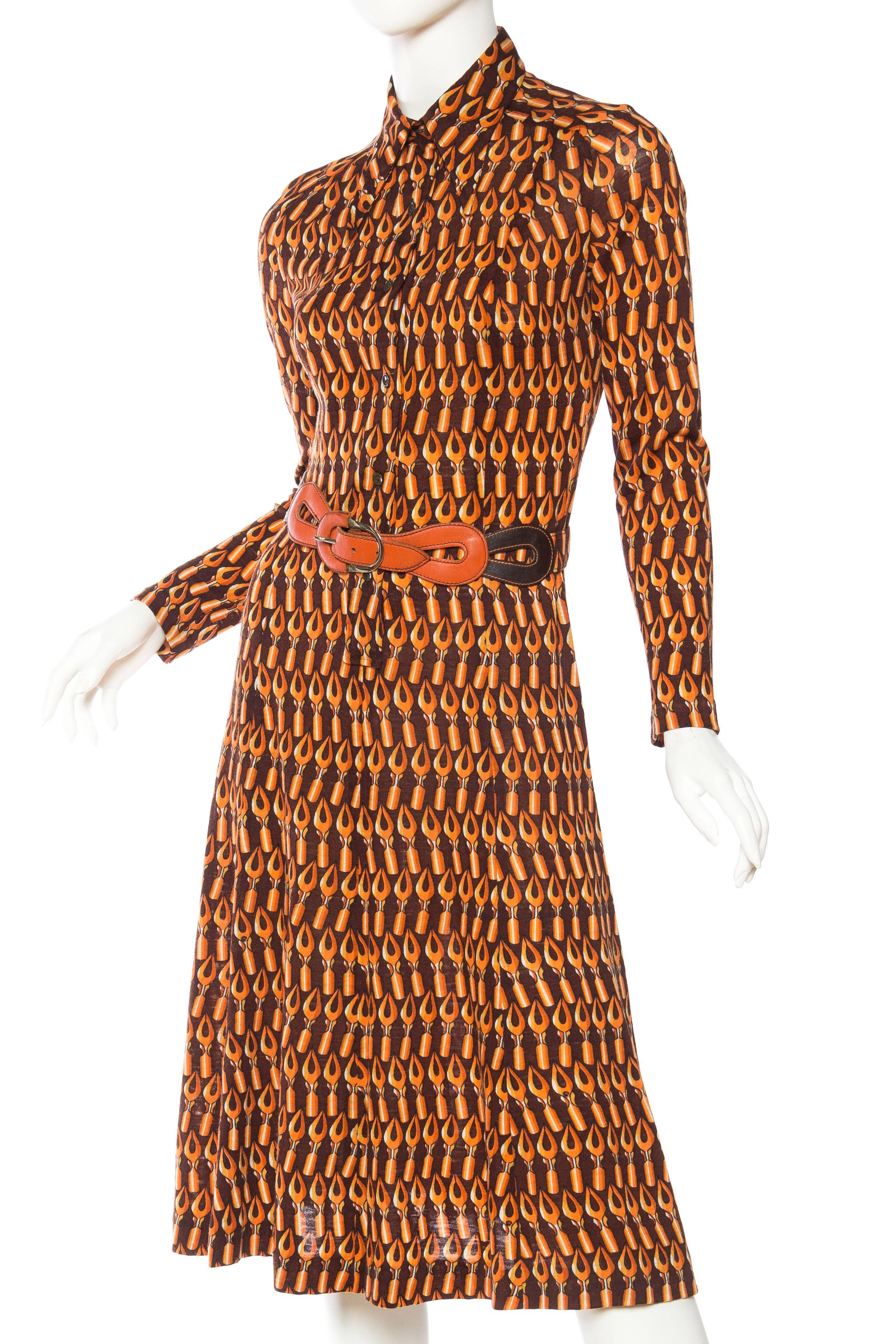 1970s Giovannozzi Italian Wool Jersey Dress for the Writer In Excellent Condition In New York, NY