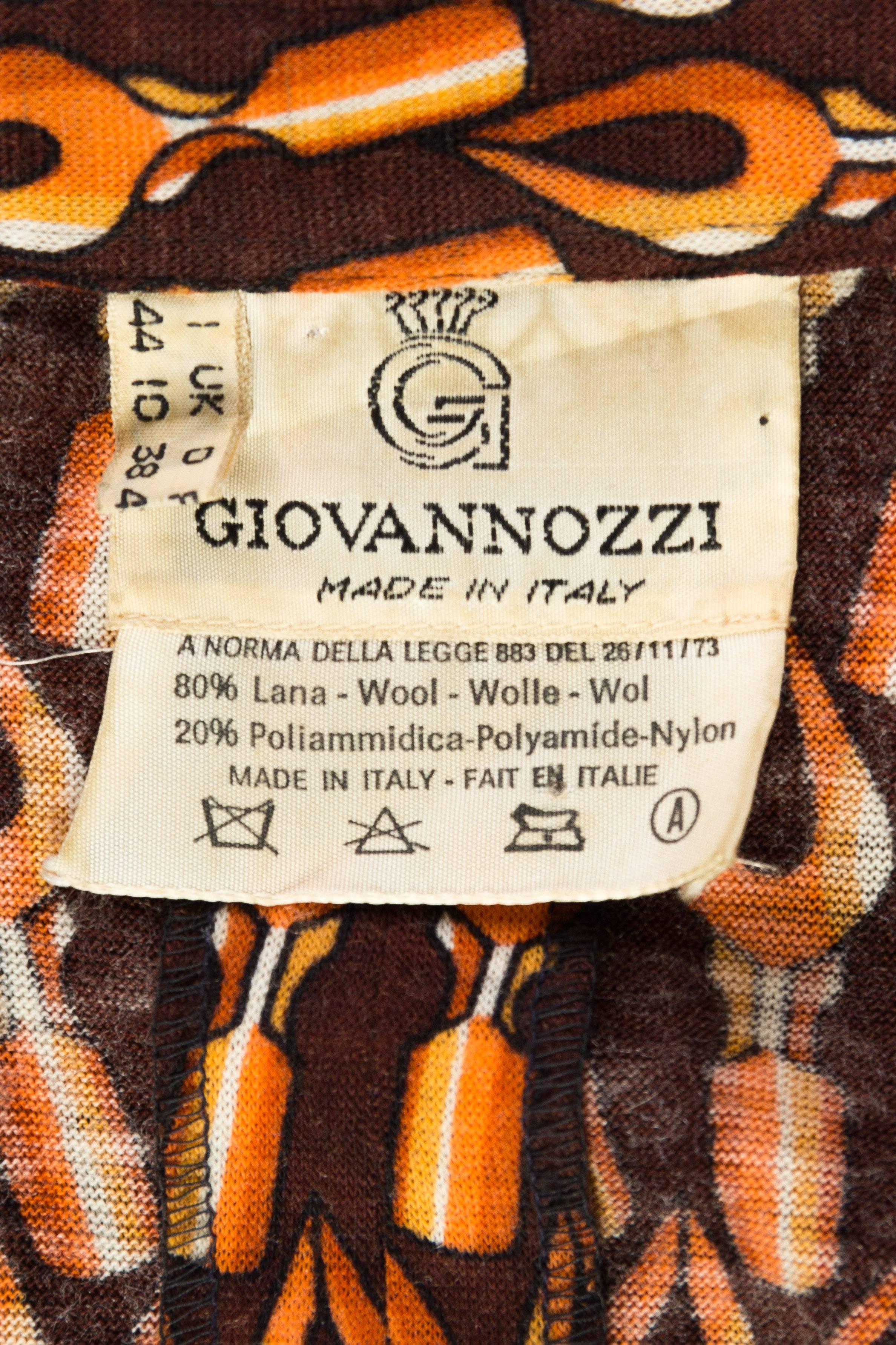 1970s Giovannozzi Italian Wool Jersey Dress for the Writer 5