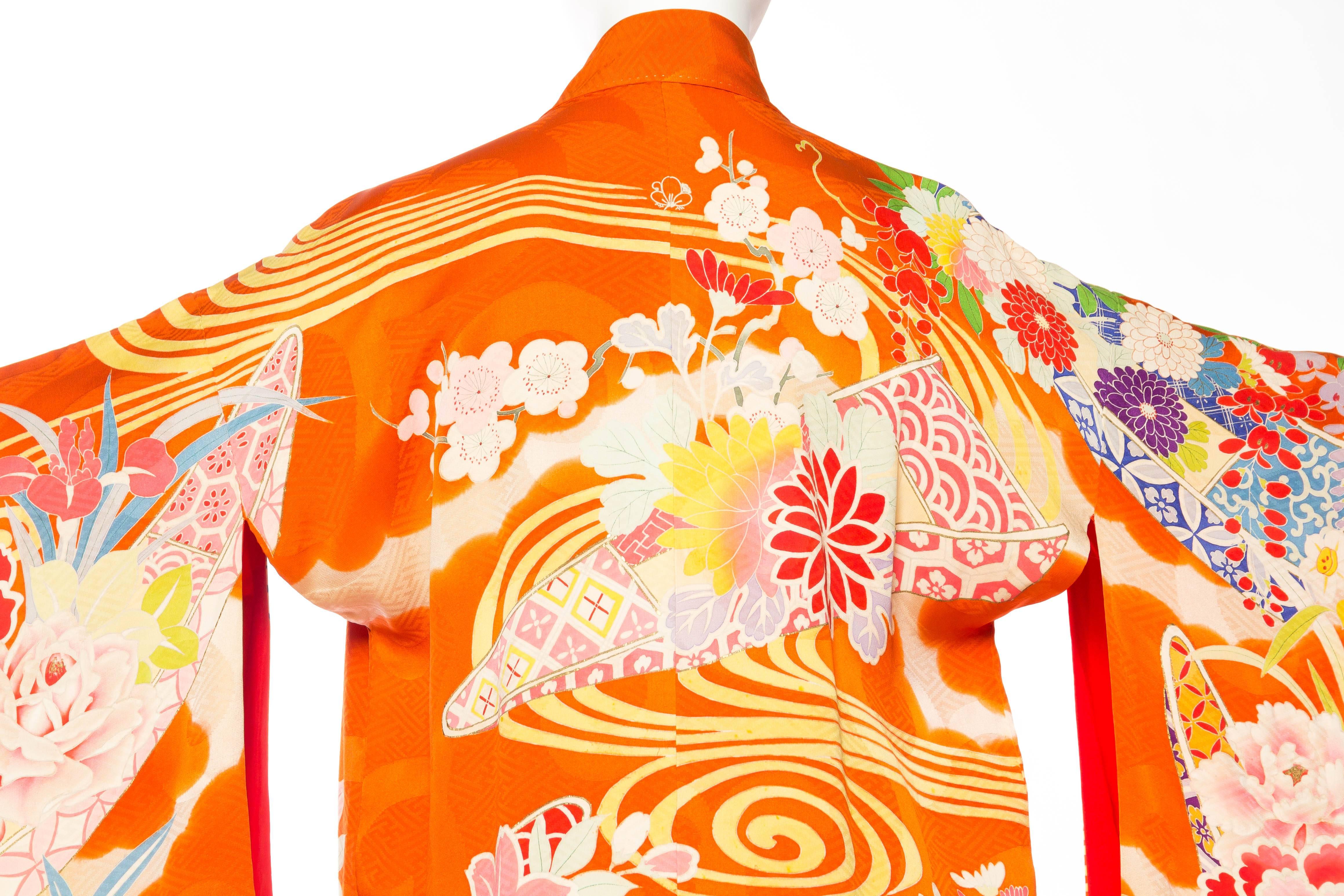 Japanese Hand Painted and Embroidered Kimono 2
