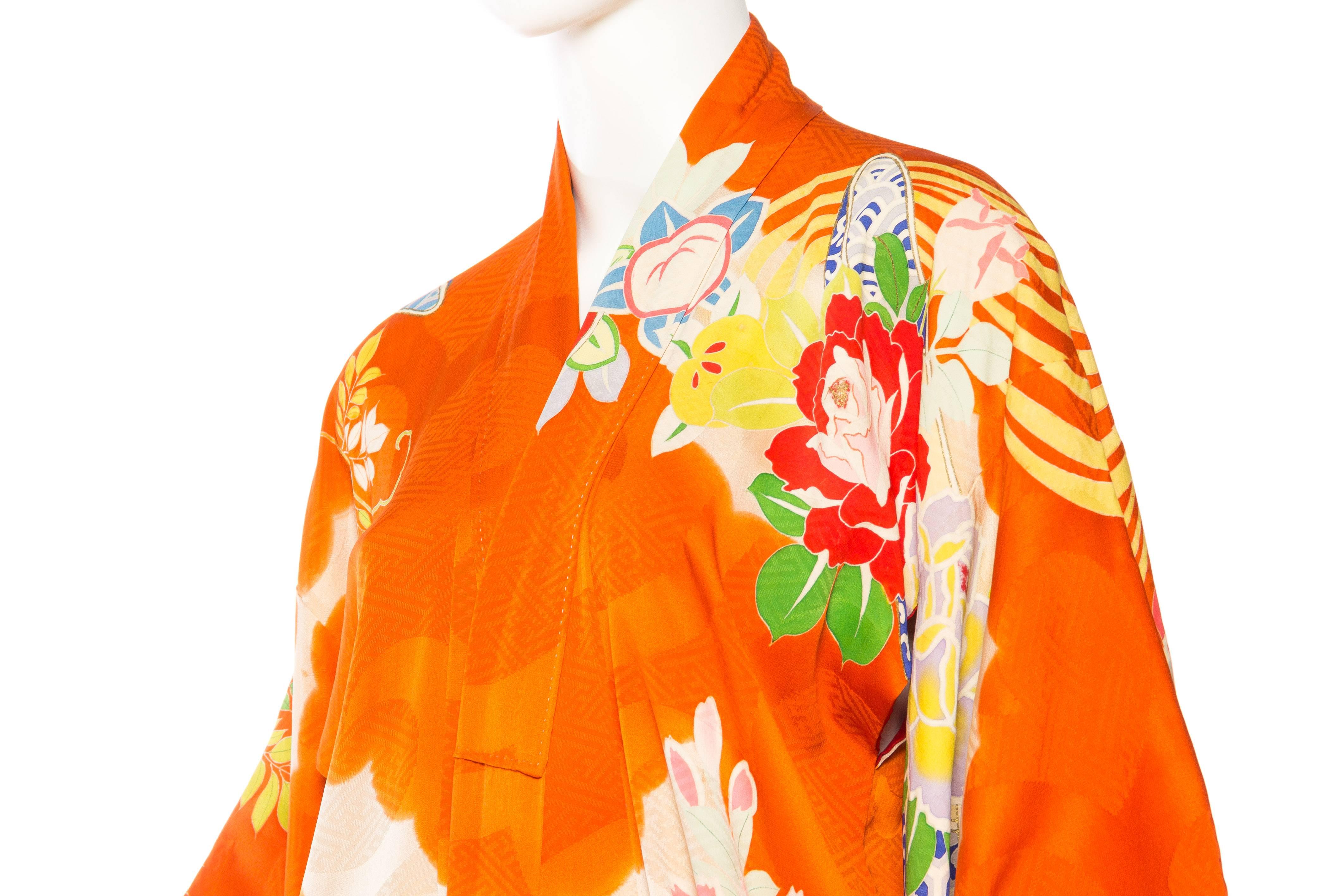 Japanese Hand Painted and Embroidered Kimono 1