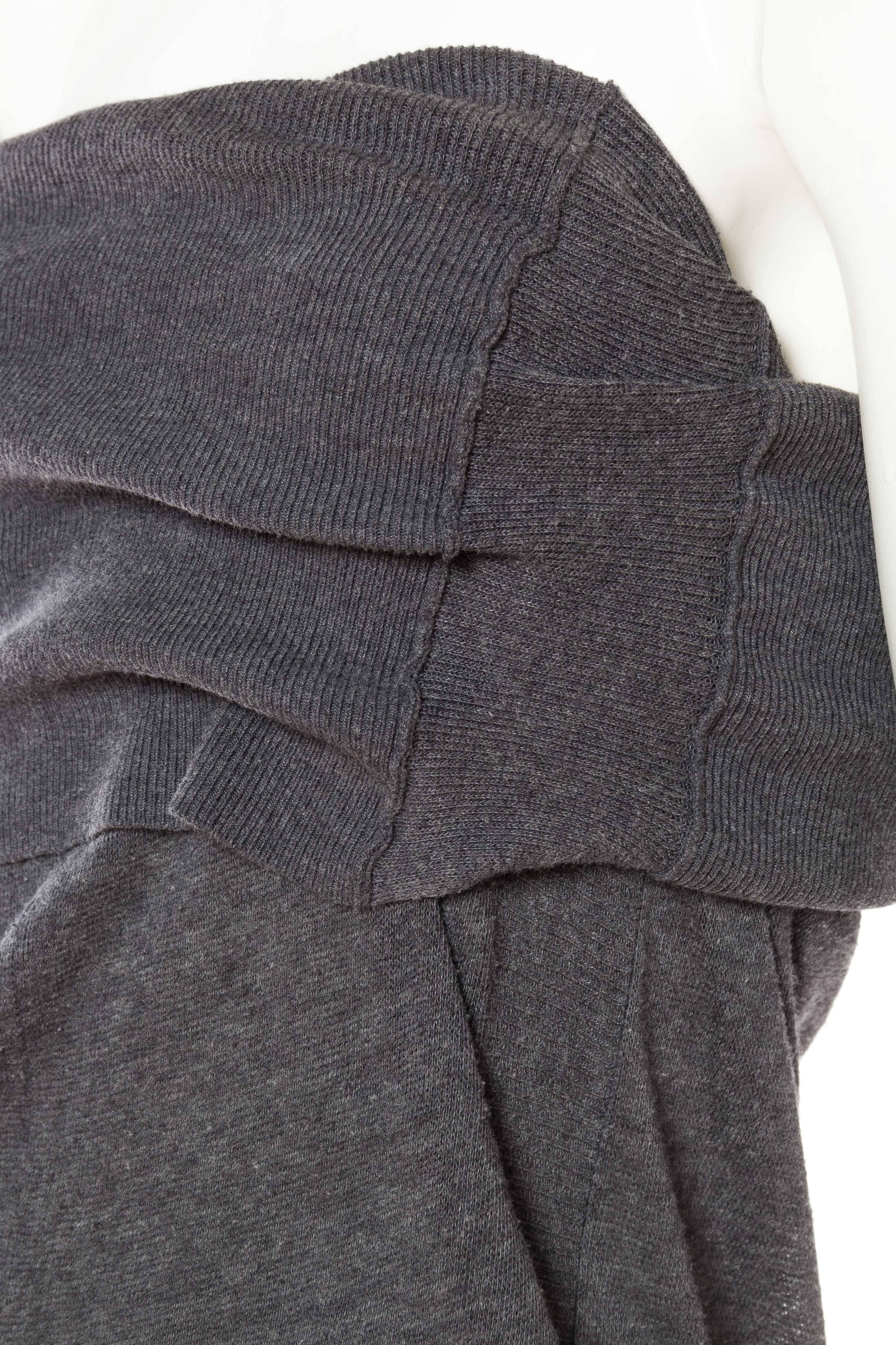 Yohji Yammamoto Asymmetrical Knit Jumpsuit Pants 3