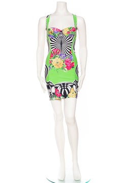 Gianni Versace Versus Printed Body-Con Dress