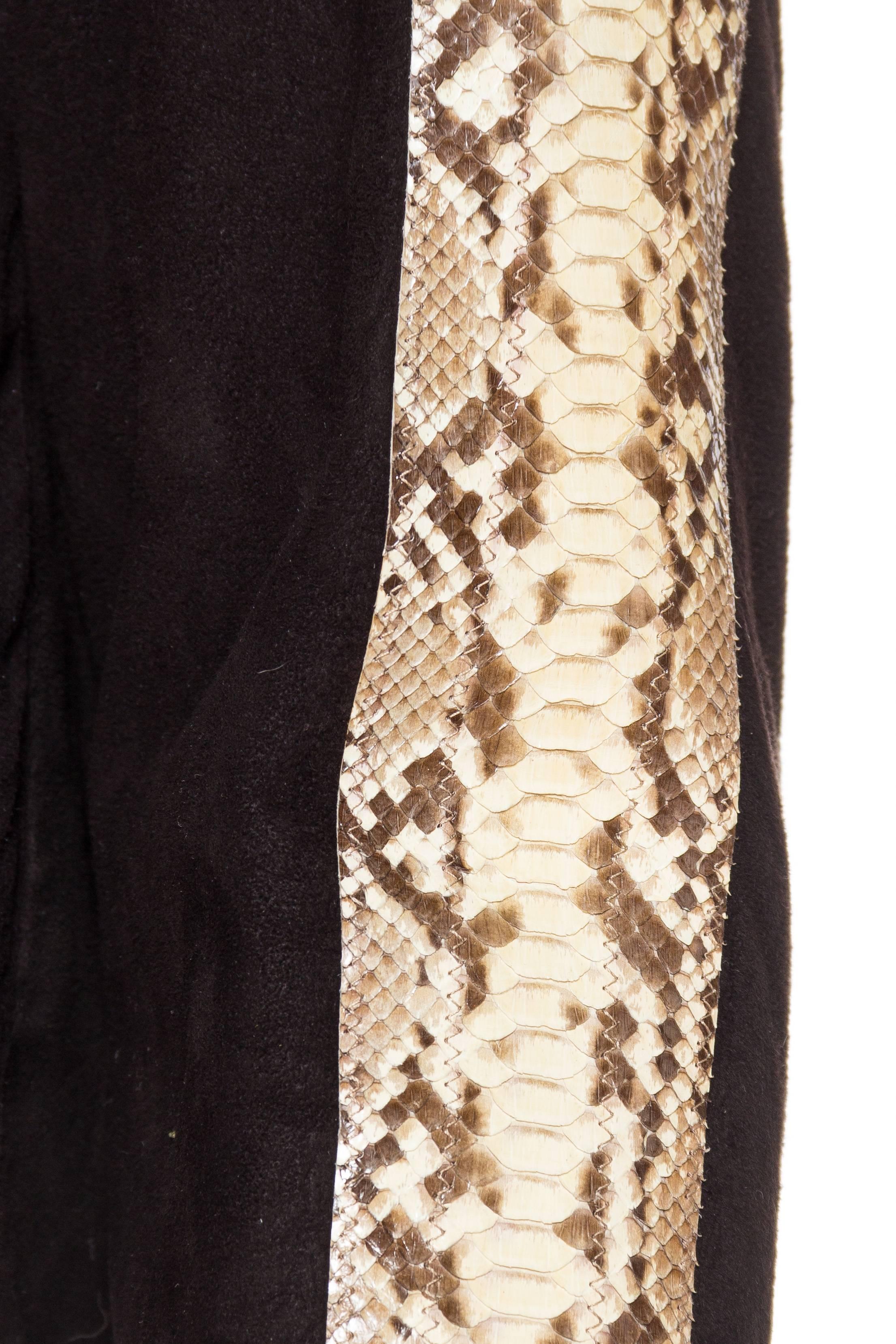 1970s Snakeskin and Suede Jacket  3