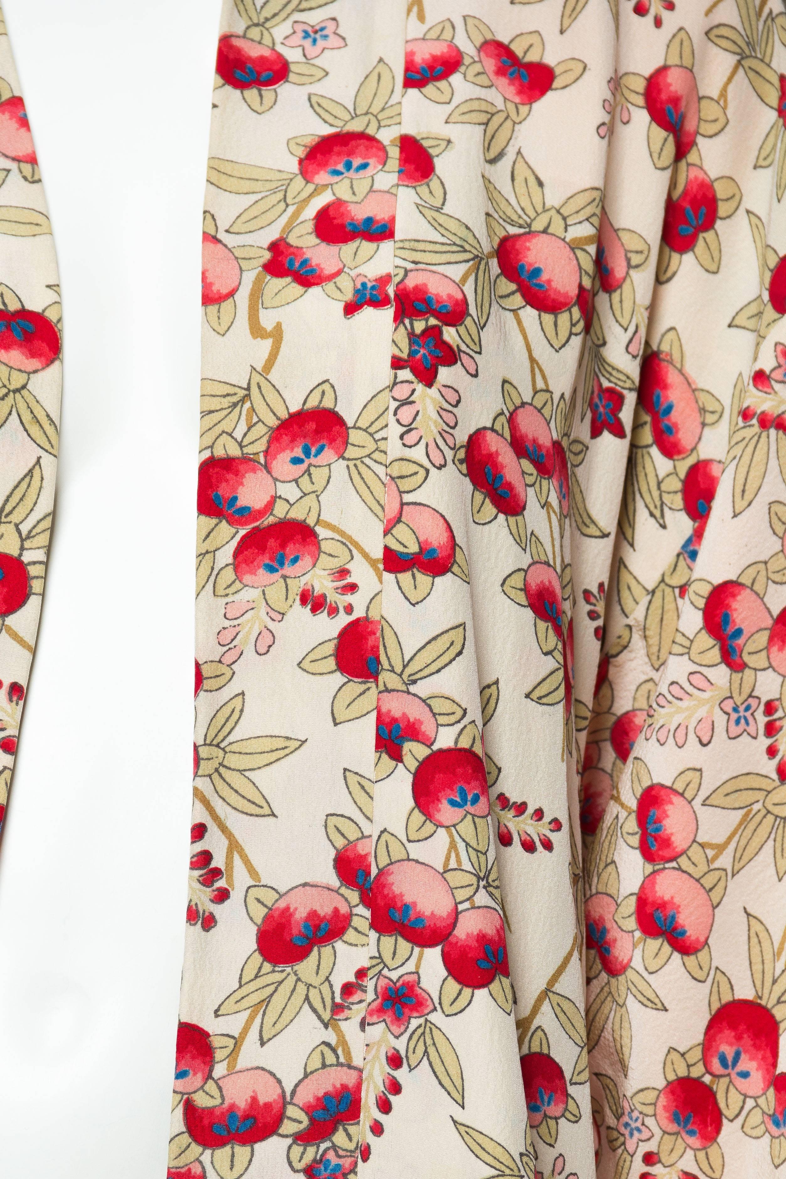 1920s Art Deco Japanese Silk Kimono Robe 3
