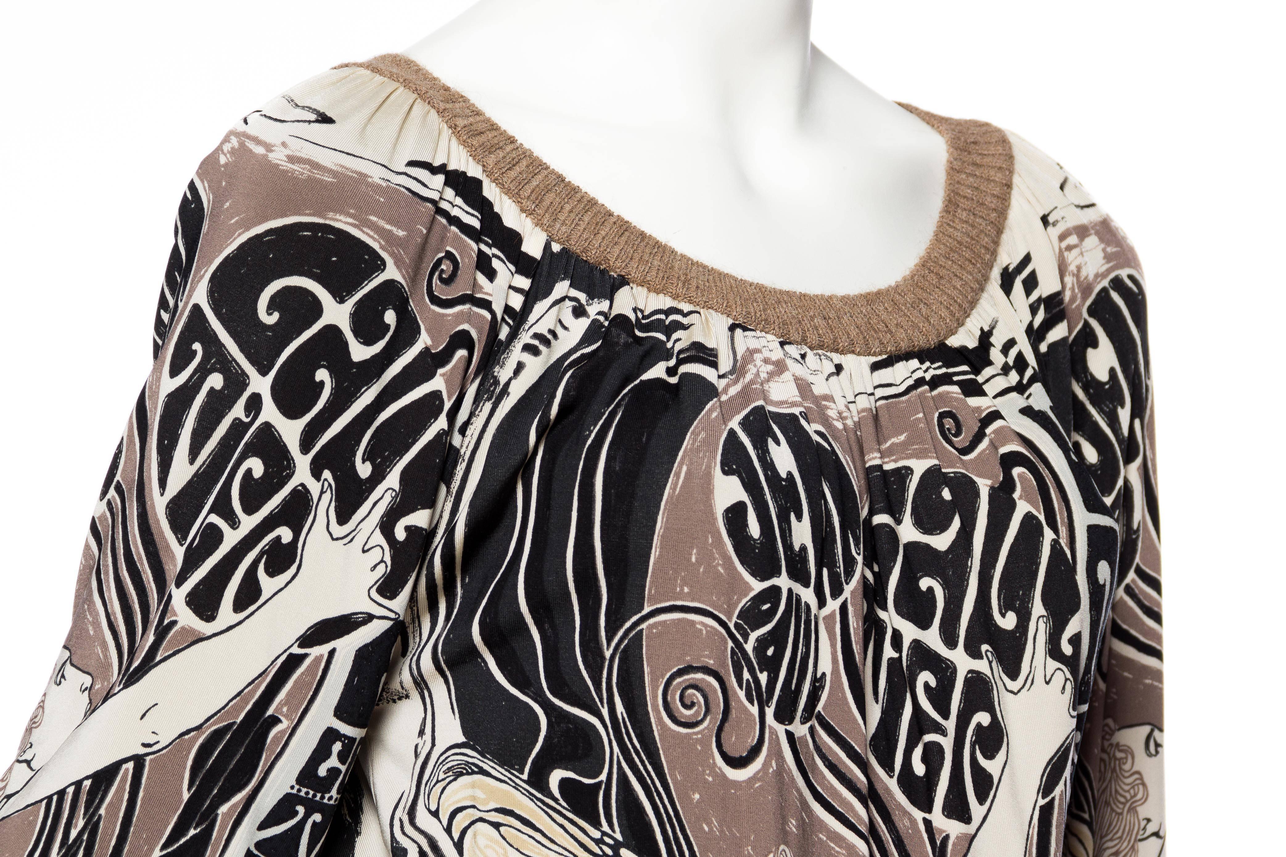 Jean Paul Gaultier Mucha Art Nouveau Top In Excellent Condition In New York, NY