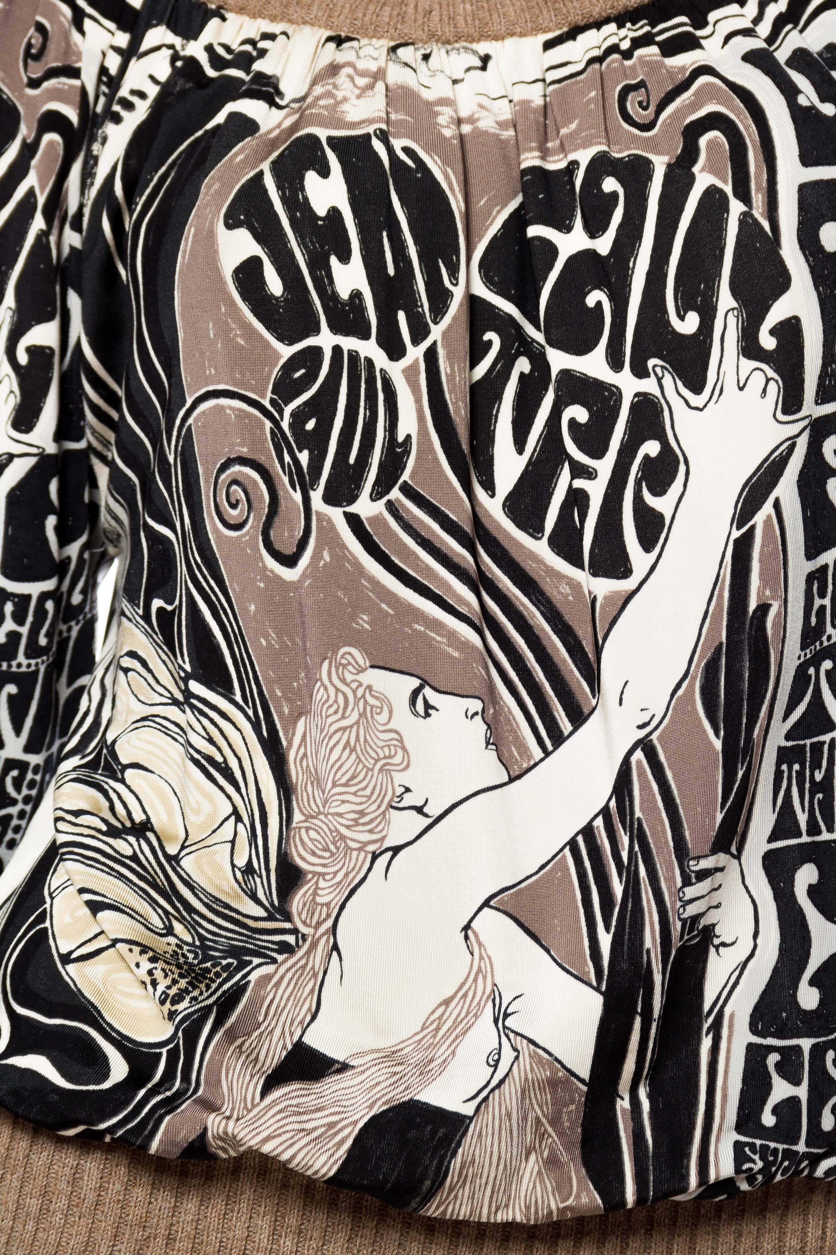 Jean Paul Gaultier Mucha Art Nouveau Top 1