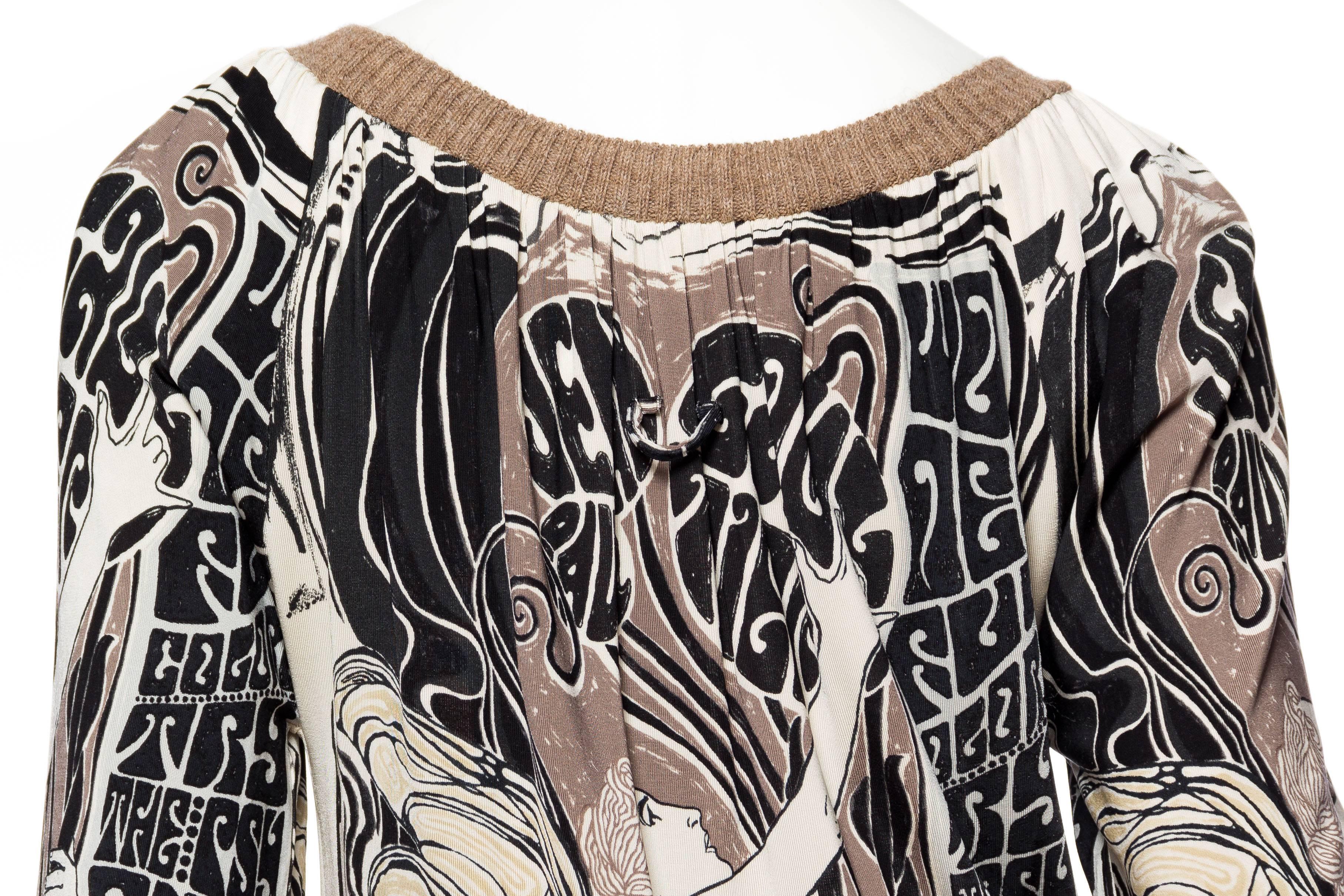 Jean Paul Gaultier Mucha Art Nouveau Top 2