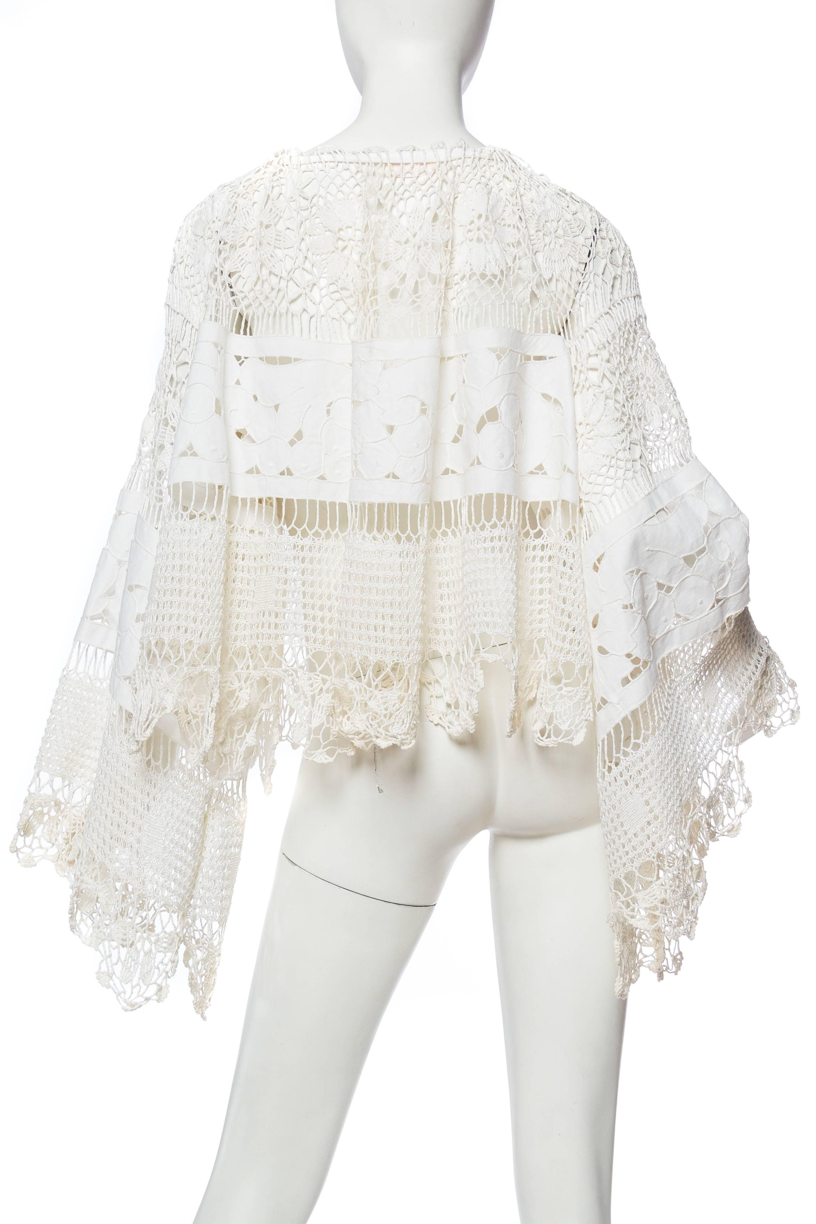 Oversized Bell Sleeved Vintage Lace Jacket 1