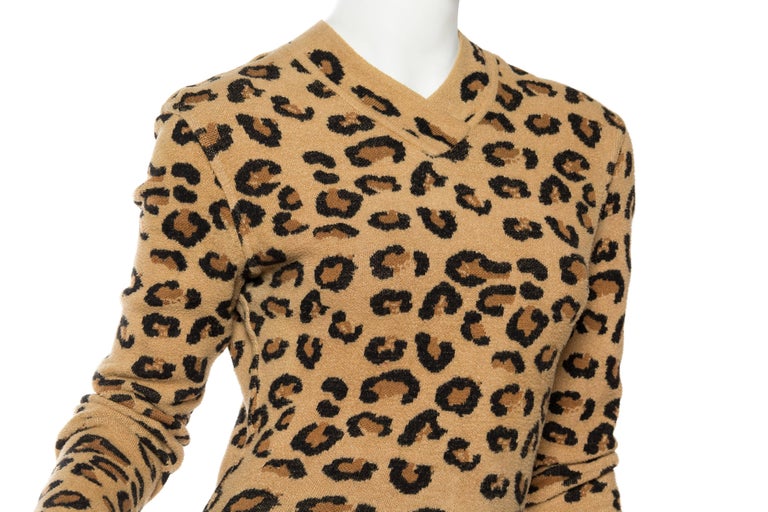 Iconic 1991 Leopard Collection Dress by Alaia For Sale at 1stdibs